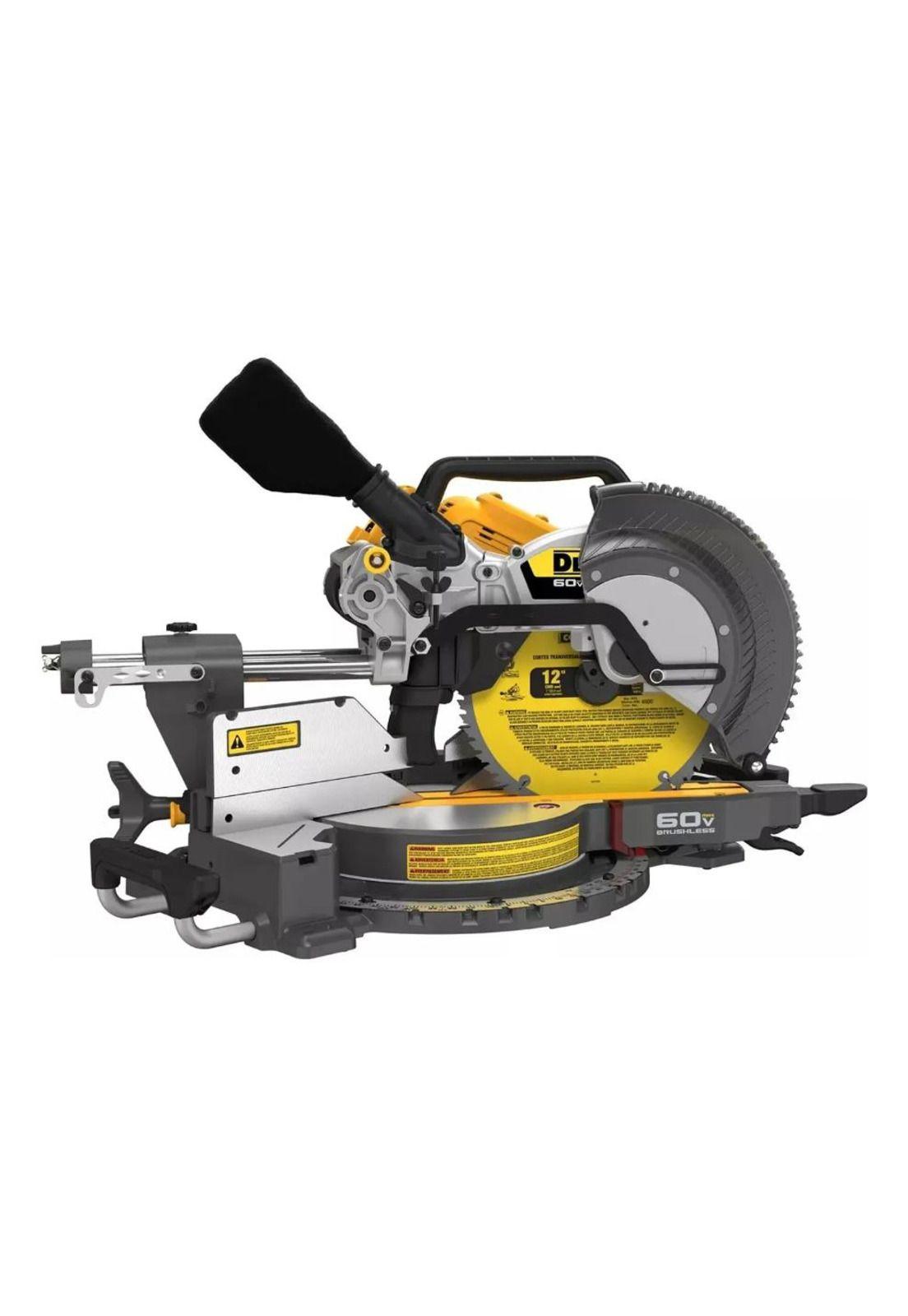 INGLETEADORA INALAMBRICA DEWALT 12" 60V MAX NO INCLUYE BATERIA NI CARGADOR DCS781B-B3-3