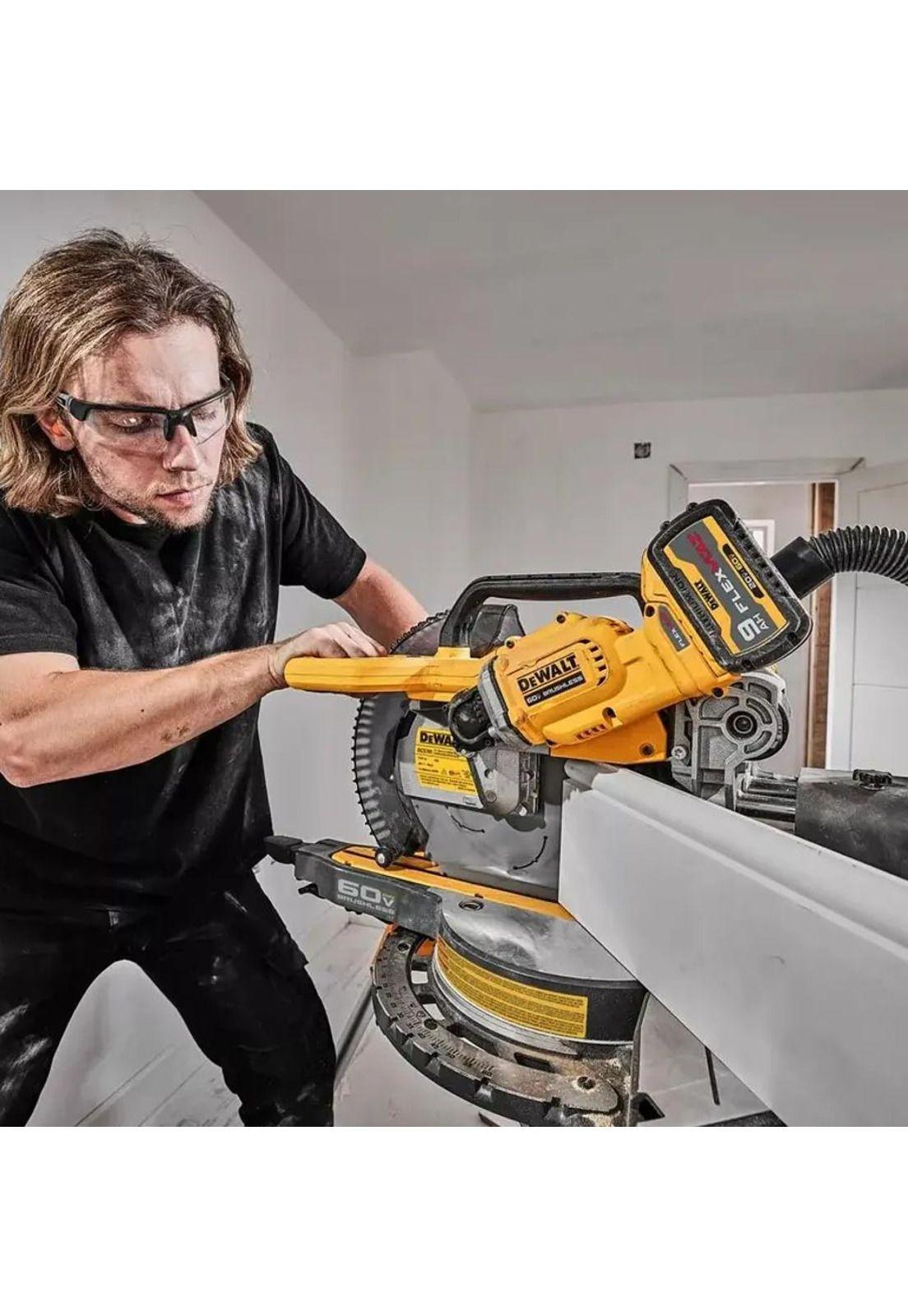 INGLETEADORA INALAMBRICA DEWALT 12" 60V MAX NO INCLUYE BATERIA NI CARGADOR DCS781B-B3-5