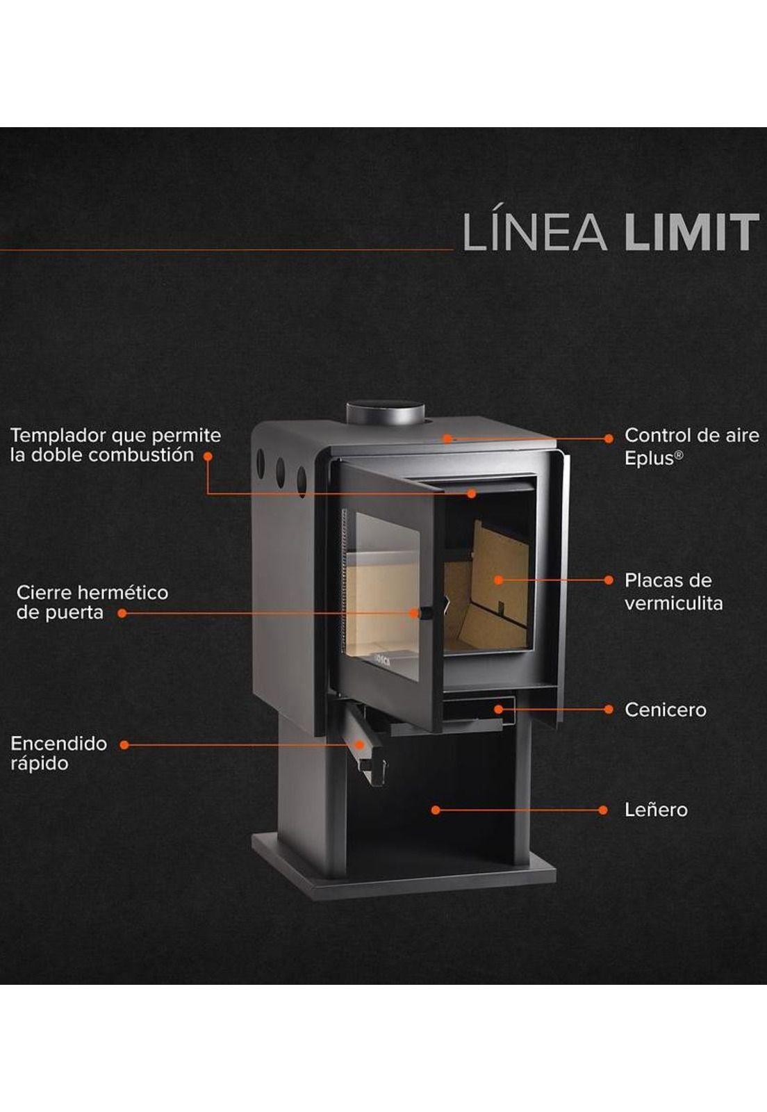 CALEFACTOR BOSCA A LEÑA LIMIT 480-6