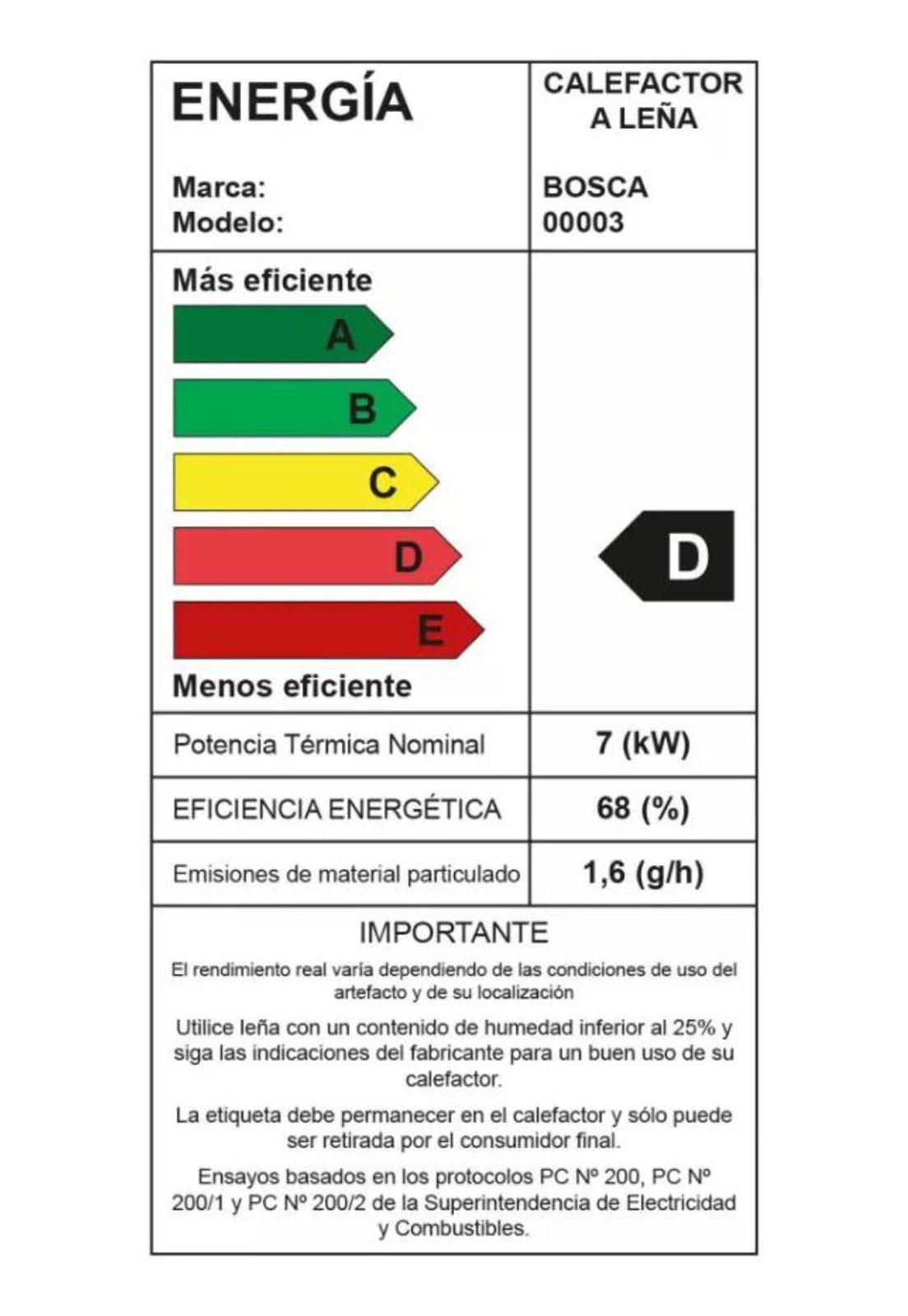 Pack Bosca Estufa a Leña Eco 350 + Kit de instalación-6