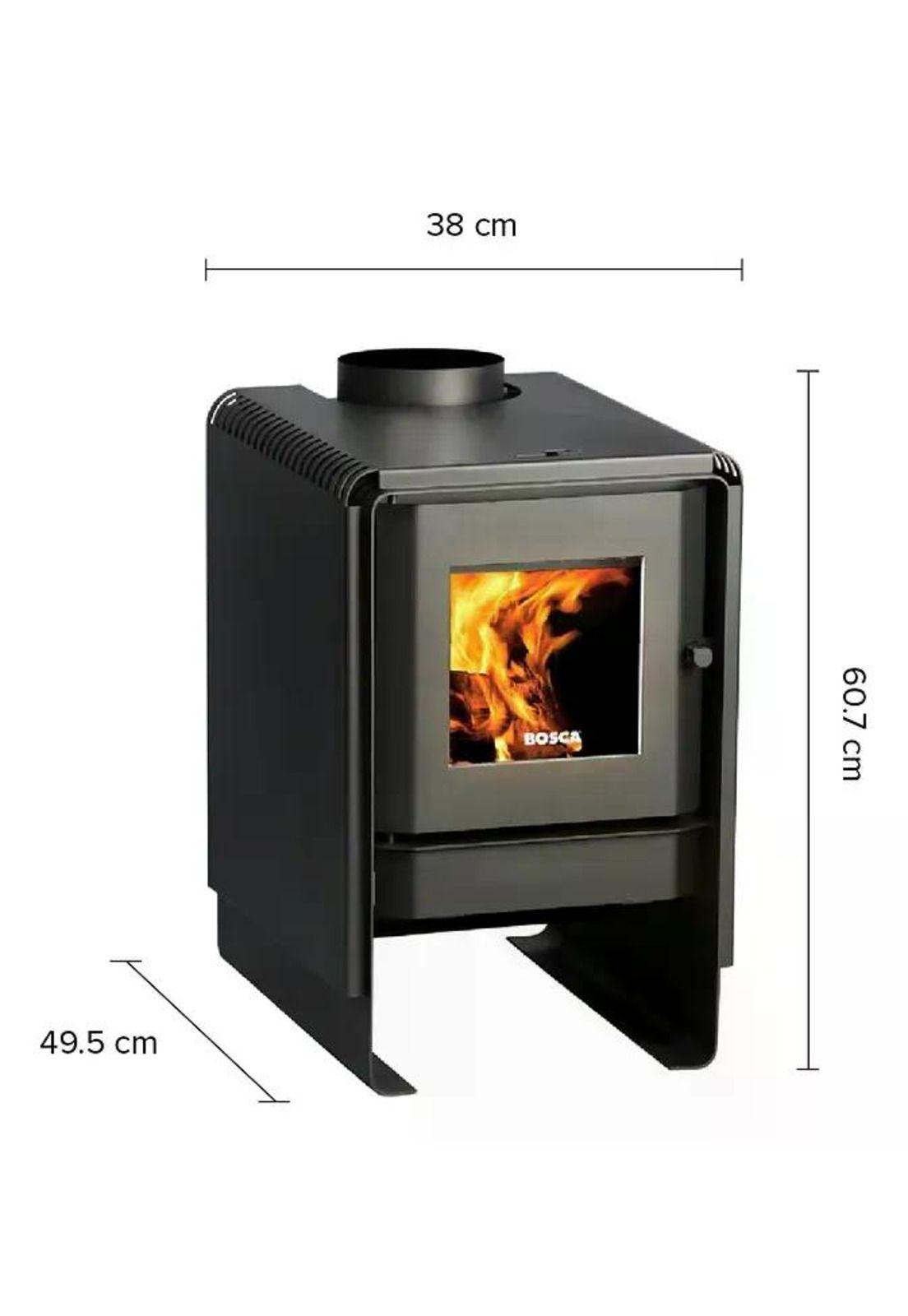 Pack Bosca Estufa a Leña Eco 350 + Kit de instalación-3