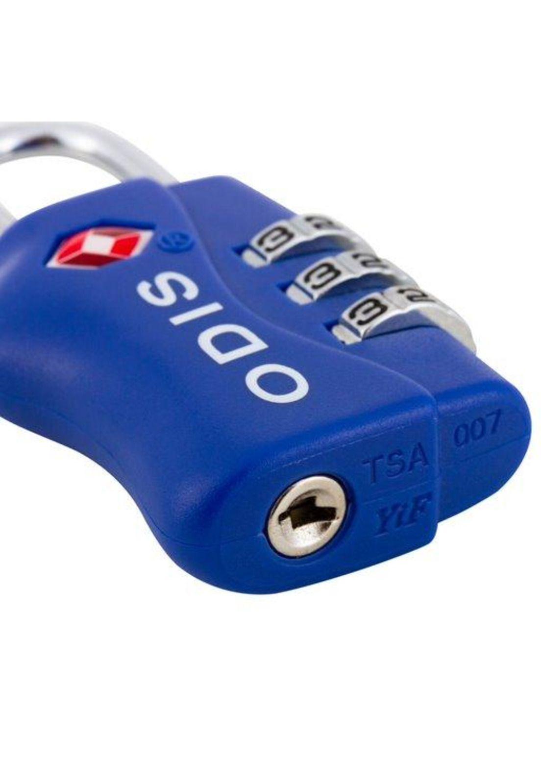 CANDADO VIAJERO ODIS TSA 33MM AZUL BT-COMB-2