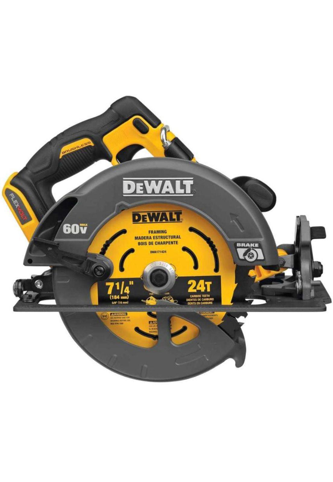 SIERRA CIRCULAR DEWALT 7 1/4" DCS578T2-B2  60V-2