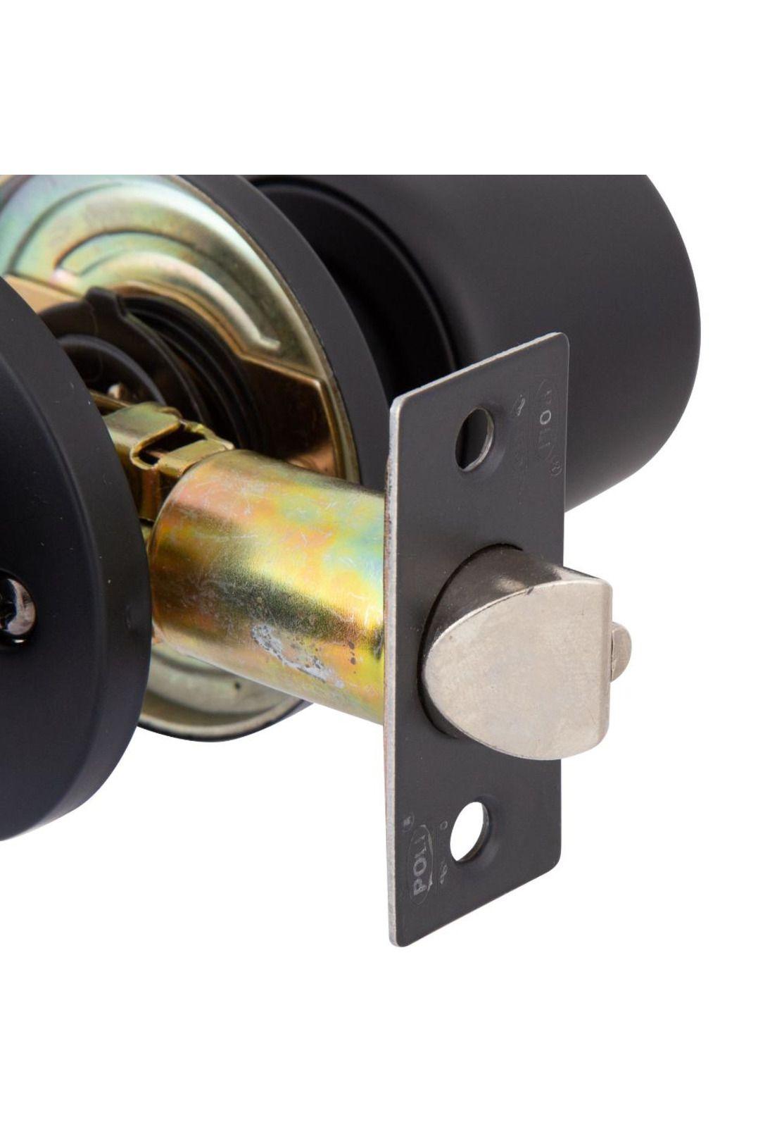 CERRADURA TUBULAR POLI 8000 8404 BAÑ/DORM NEGRO-3