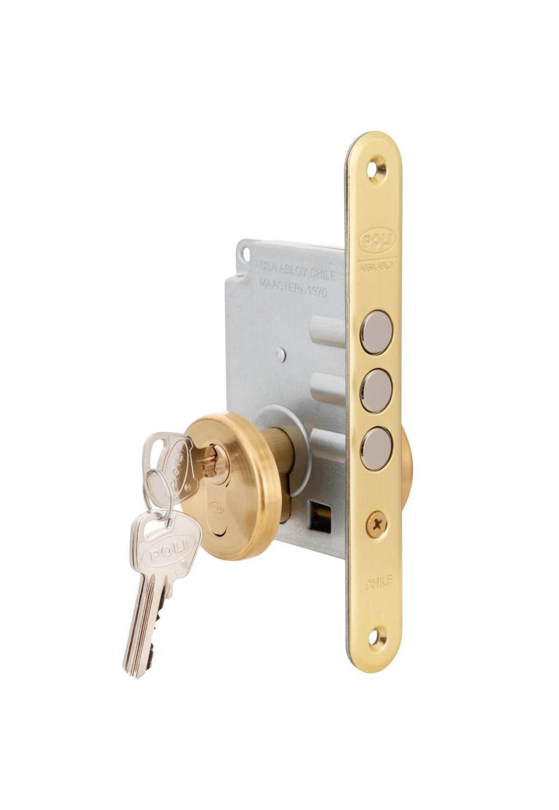 CERROJ SEG BR 3PITONES CILIN 70mm 102421-2