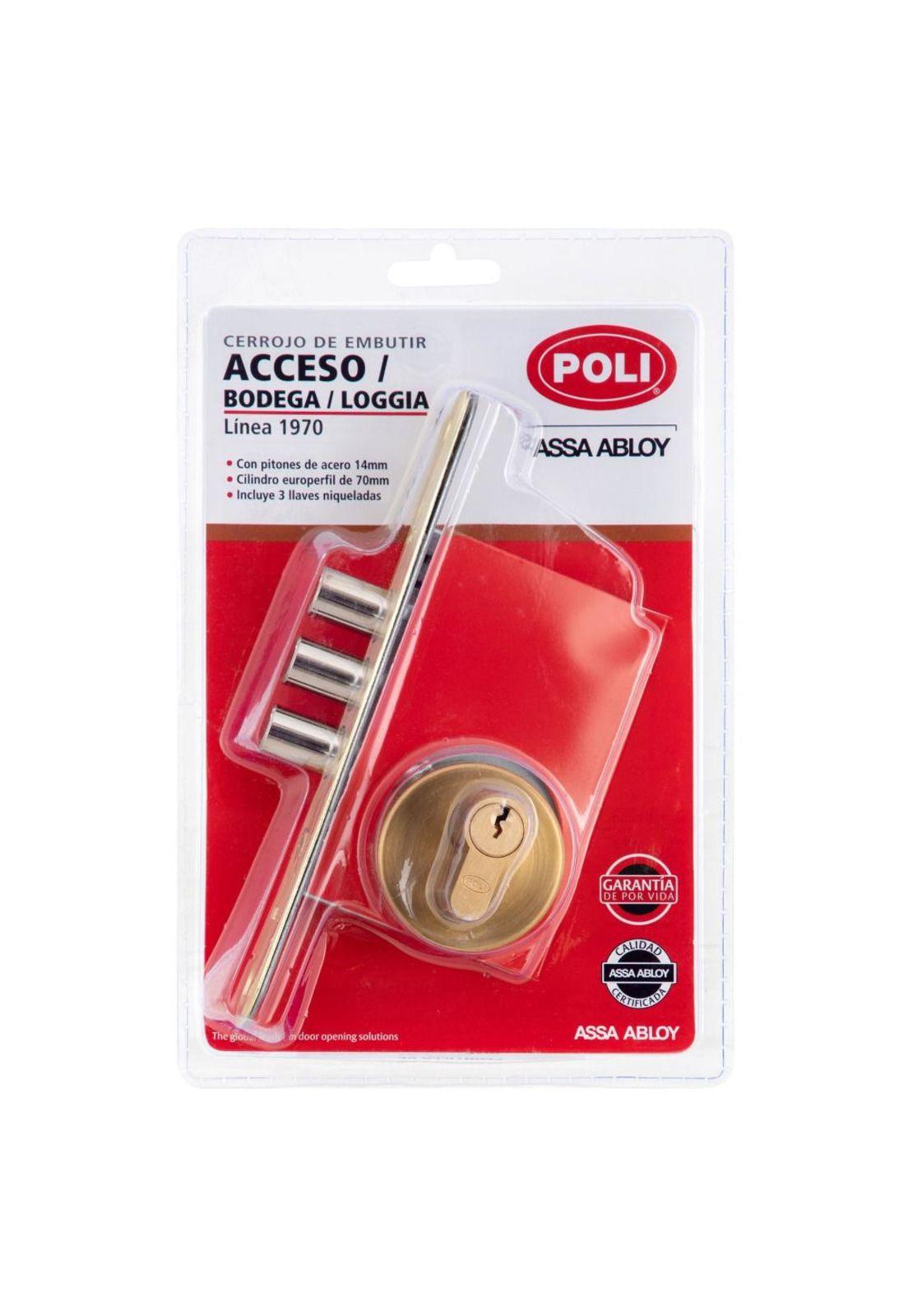 CERROJ SEG BR 3PITONES CILIN 70mm 102421-4