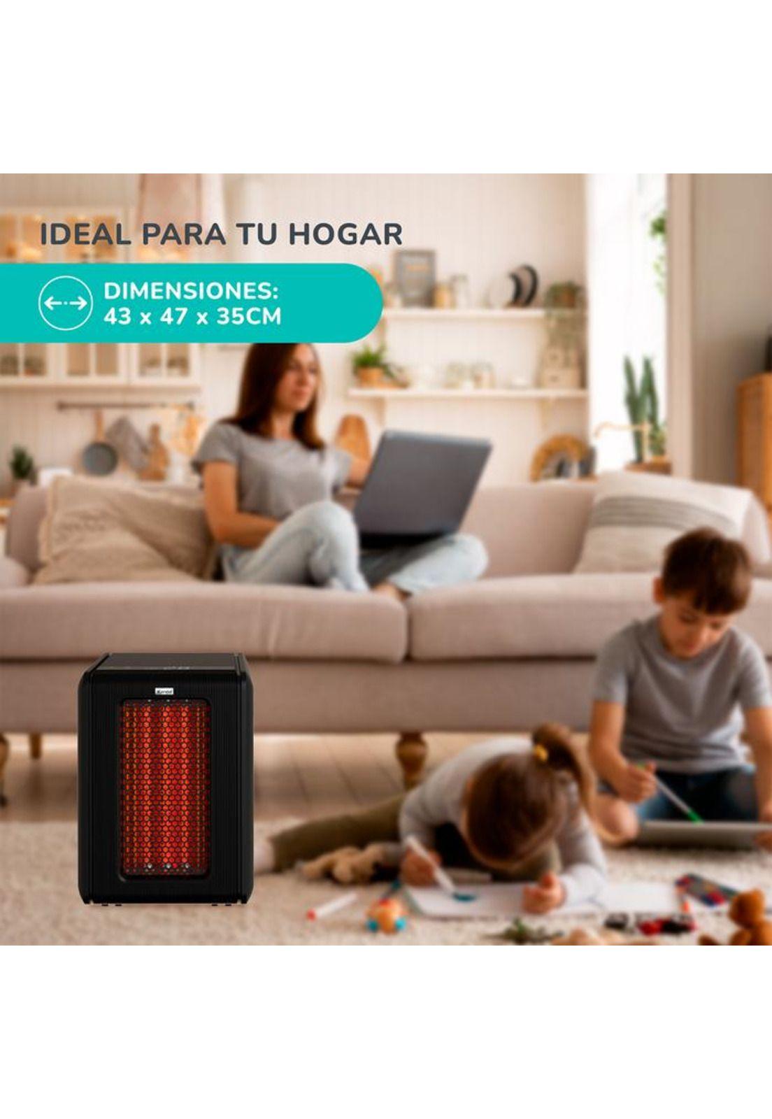 ESTUFA INFRAROJA GOLDEN TUBE KENDAL NEGRA KH-950-8