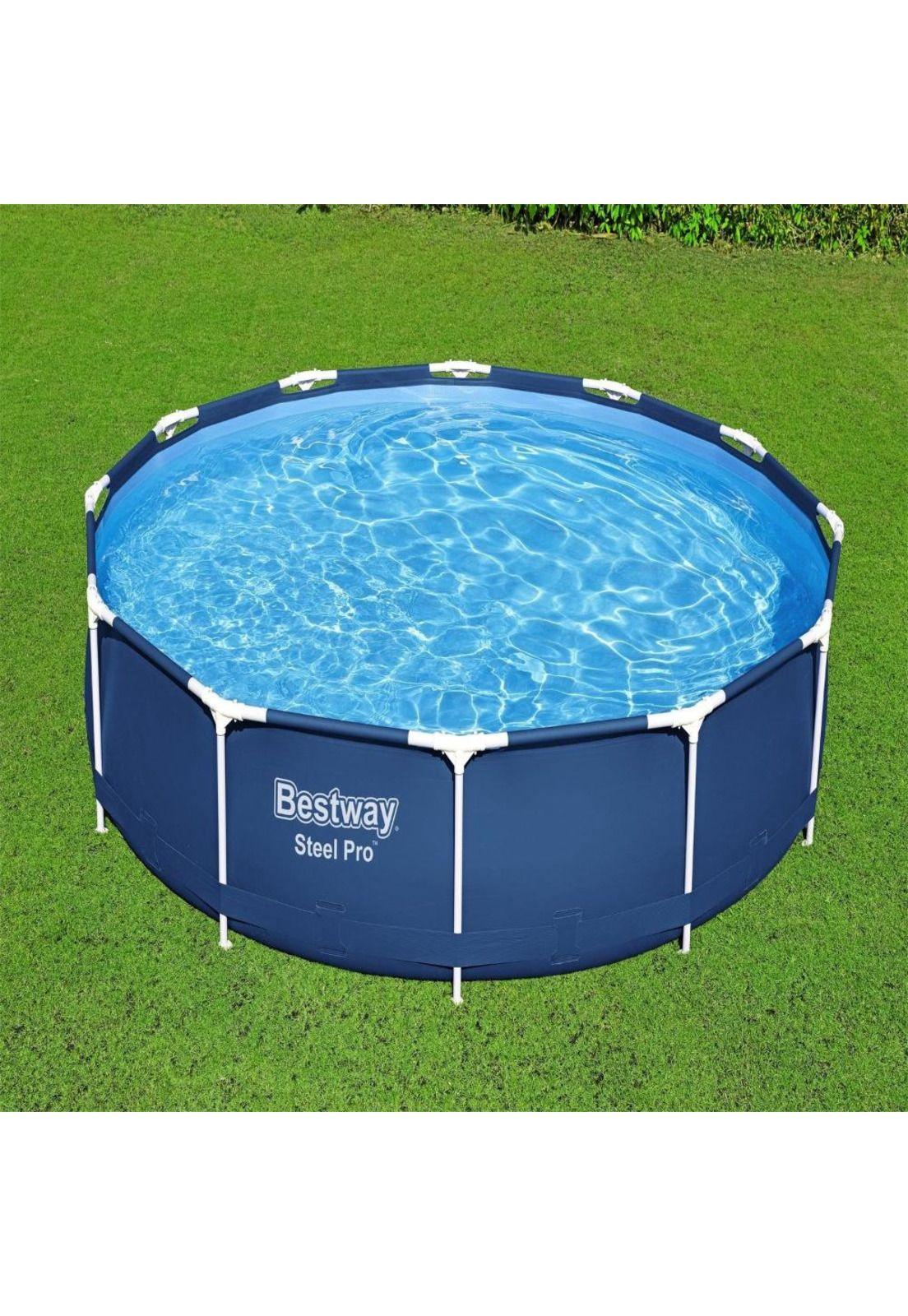 SET PISCINA BESTWAY REDONDA STEEL PRO CON FILTRO 3.66MX76CM-2