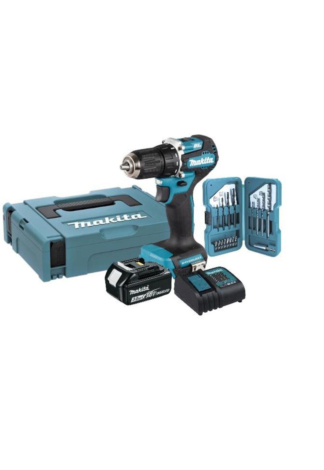 TALADRO ATOR. MAKITA DDF487SF1 13MM 18V+1BAT 3AH+CARG-7