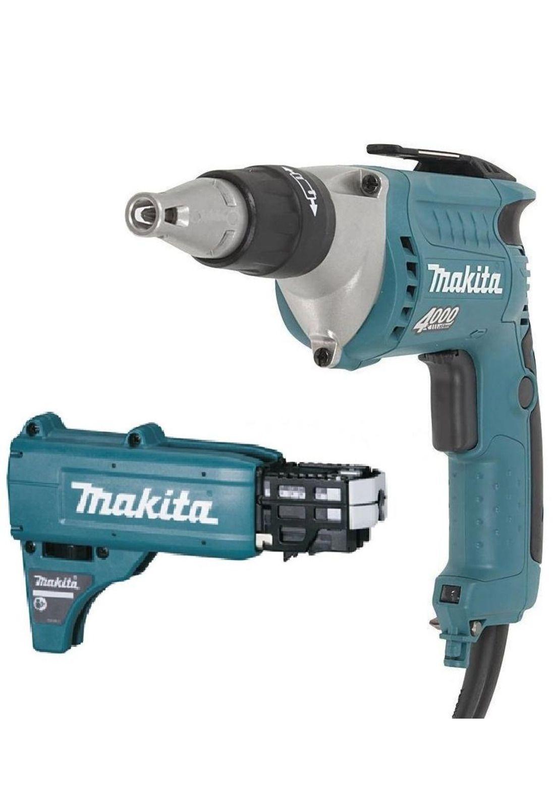 Kit Makita fs4000jx2 atornillador 570w + auto alimentador + maleta-0