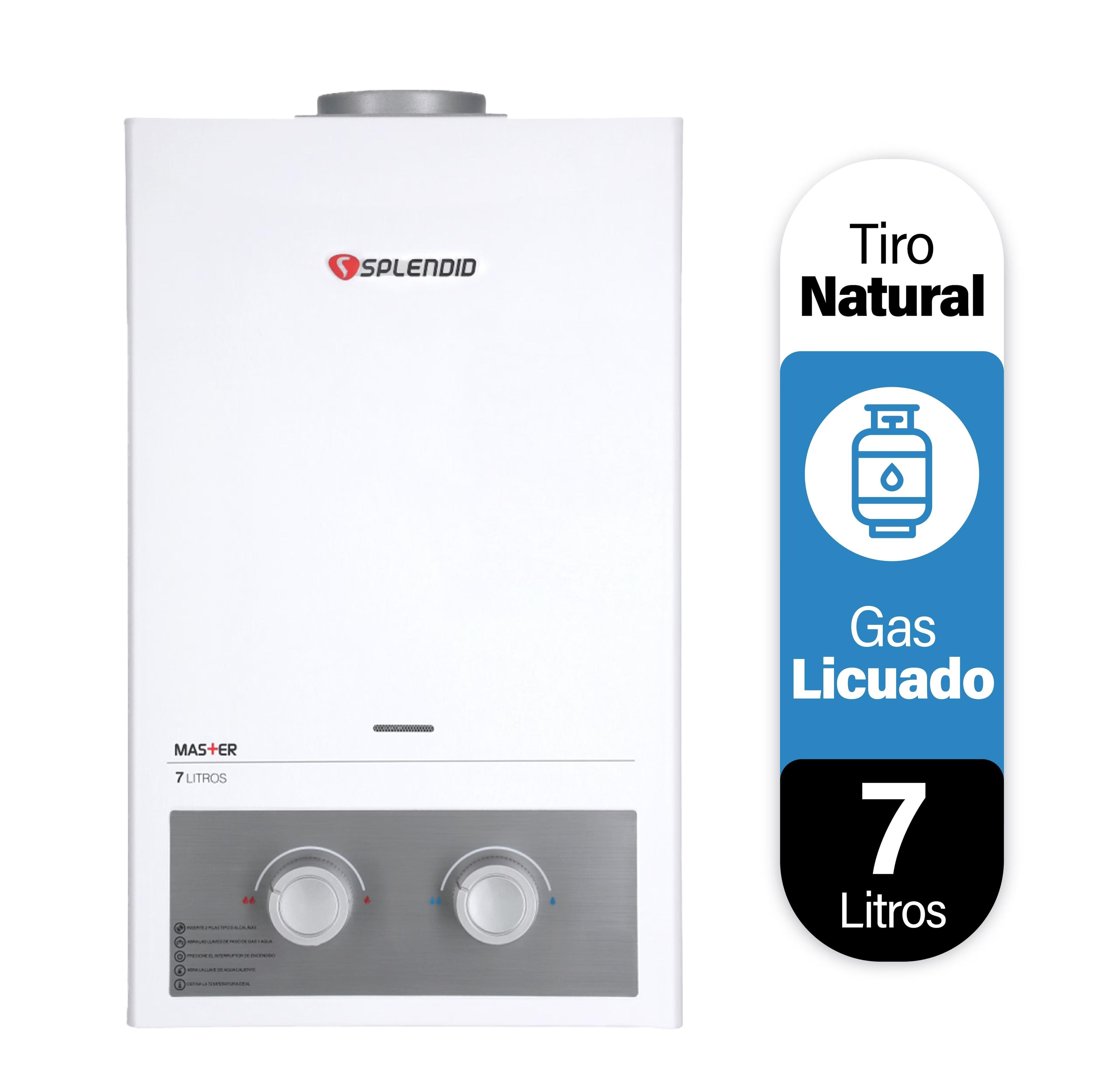 Calefont Splendid Master Tiro Natural 7 Litros Gas Licuado-2