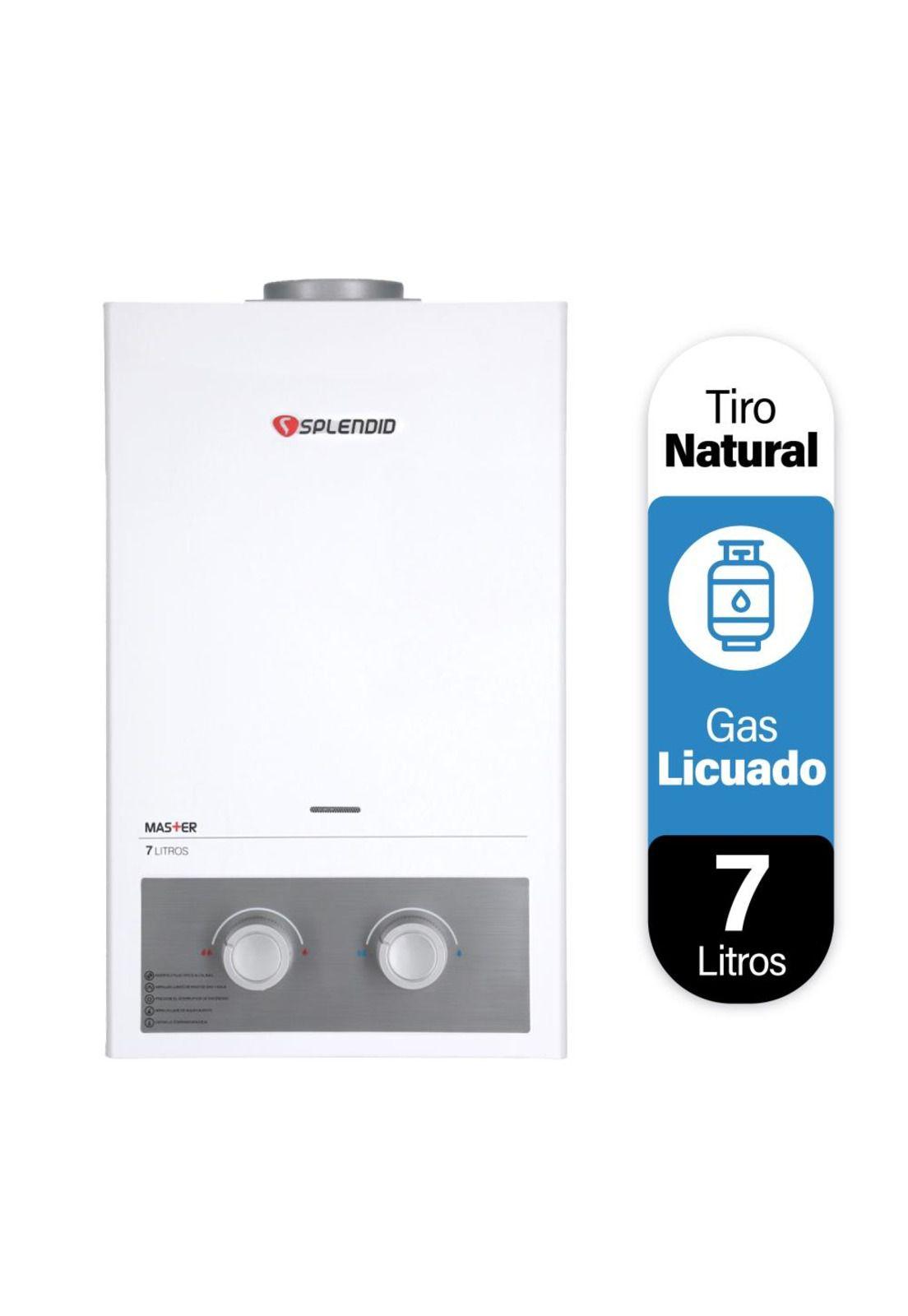 Calefont Splendid Master Tiro Natural 7 Litros Gas Licuado-3