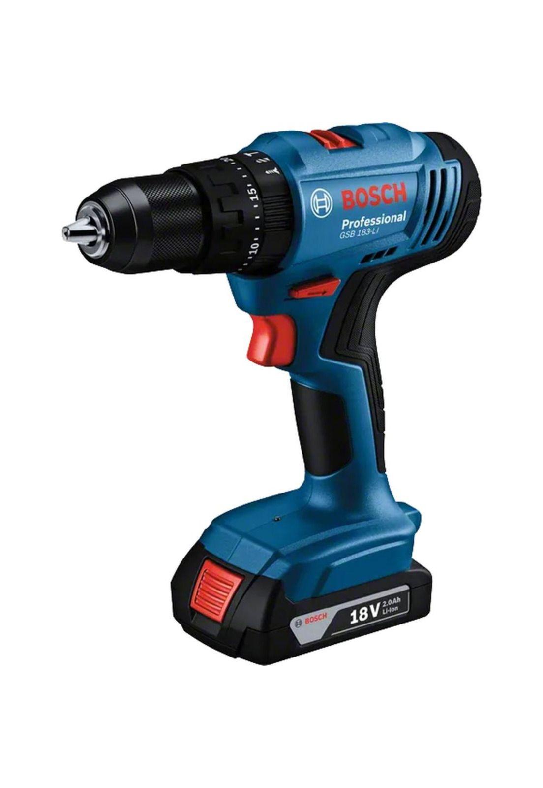 Taladro Percutor Bosch GSB 183 18V + Bat + Carg + x-line 34-2