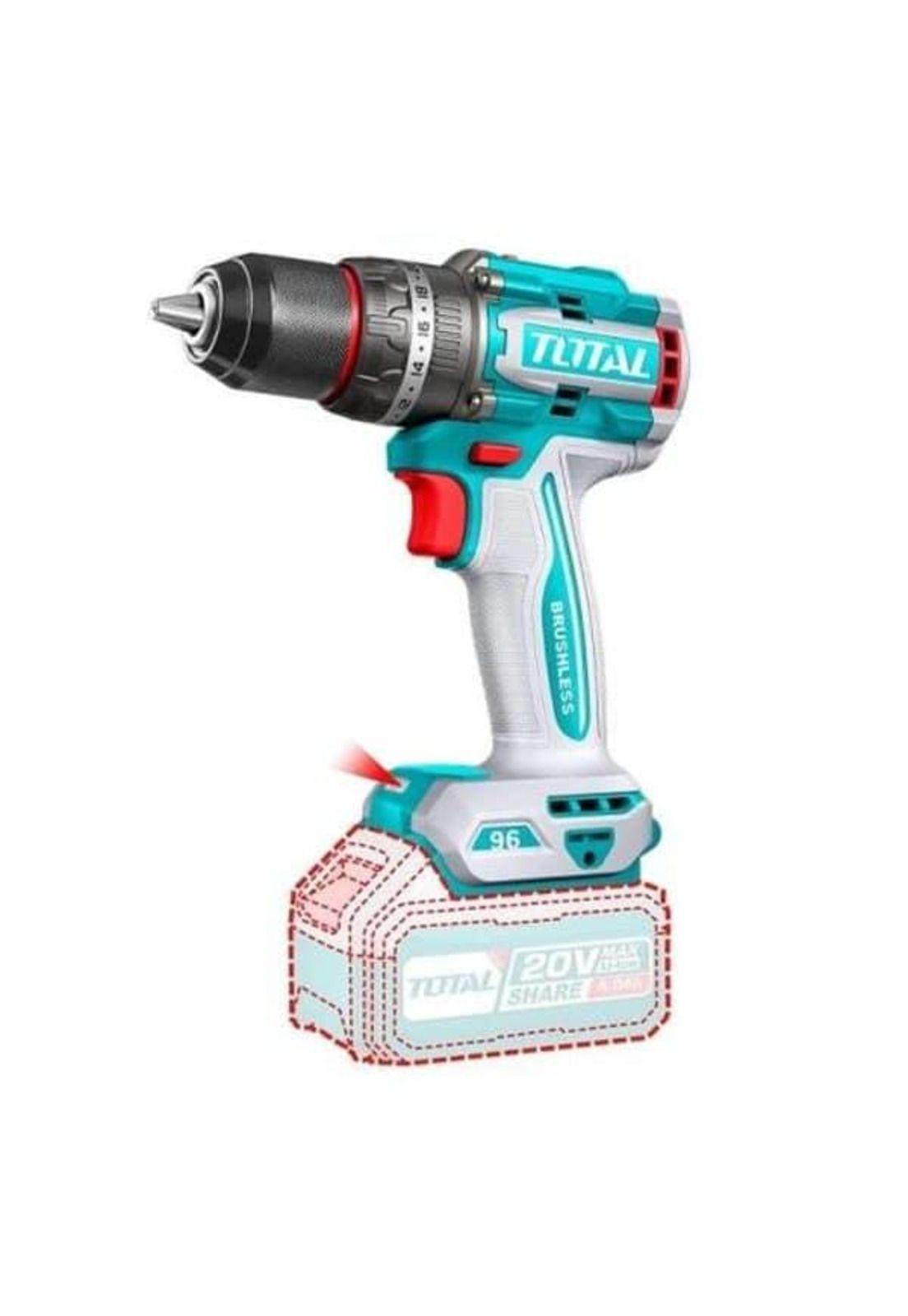 kit 20v Total Tosli241292 Llave Imp +taladro +esmeril +foco-2