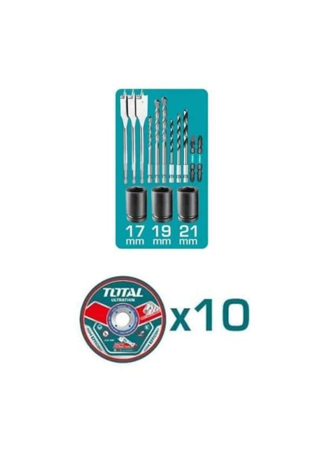 kit 20v Total Tosli241292 Llave Imp +taladro +esmeril +foco-6