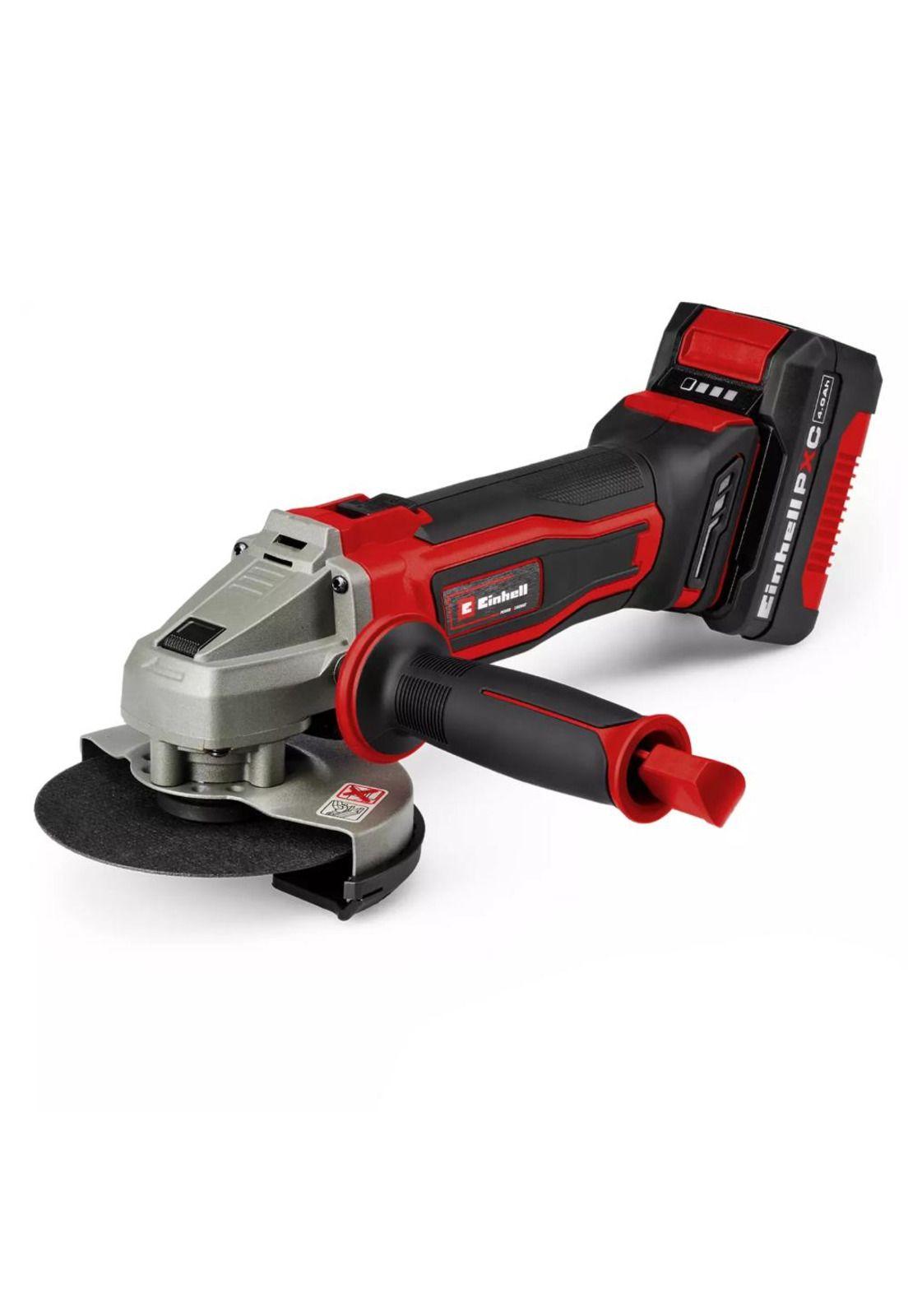 Combo Einhell 18V Taladro TE-CD 18/40 Li + Esmeril TE-AG 18/125 Li +Bat 4Ah+Car-3