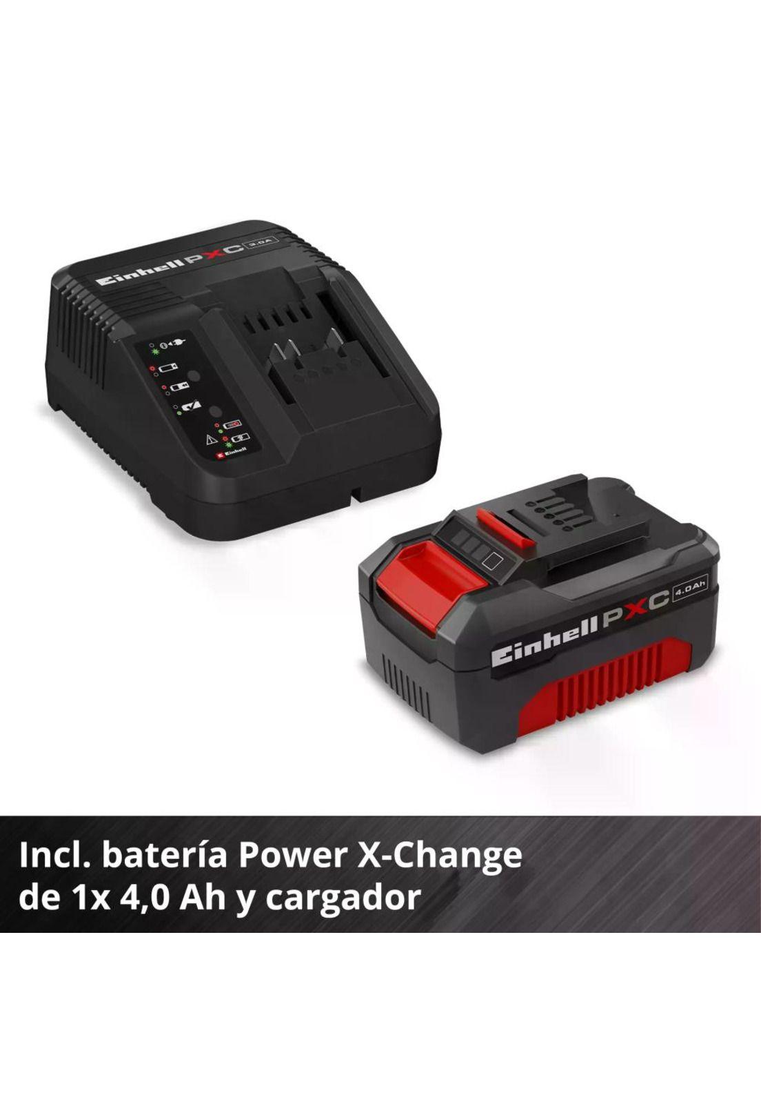 Combo Einhell 18V Taladro TE-CD 18/40 Li + Esmeril TE-AG 18/125 Li +Bat 4Ah+Car-6