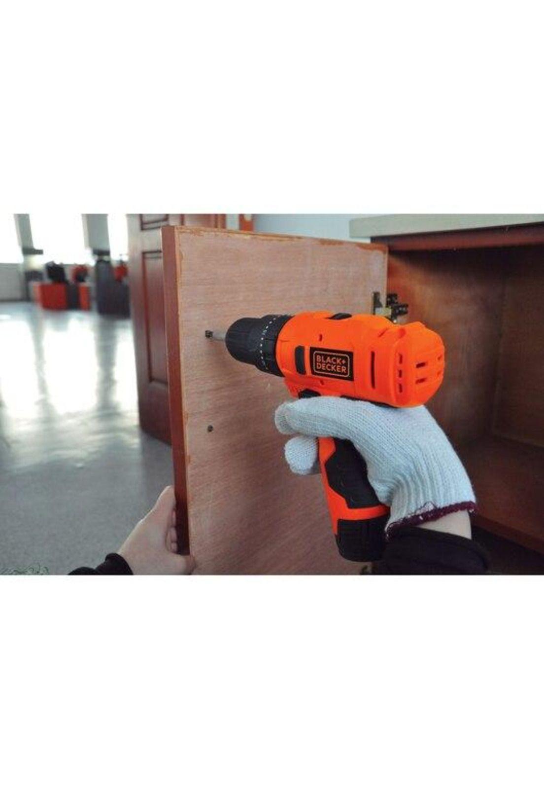 TALADRO PERCUTOR BLACK Y DECKER HP12-B2C 12V MAX ION LITIO+CARGADOR 1.5AH+CARGADOR+BOLSO NYLON-6