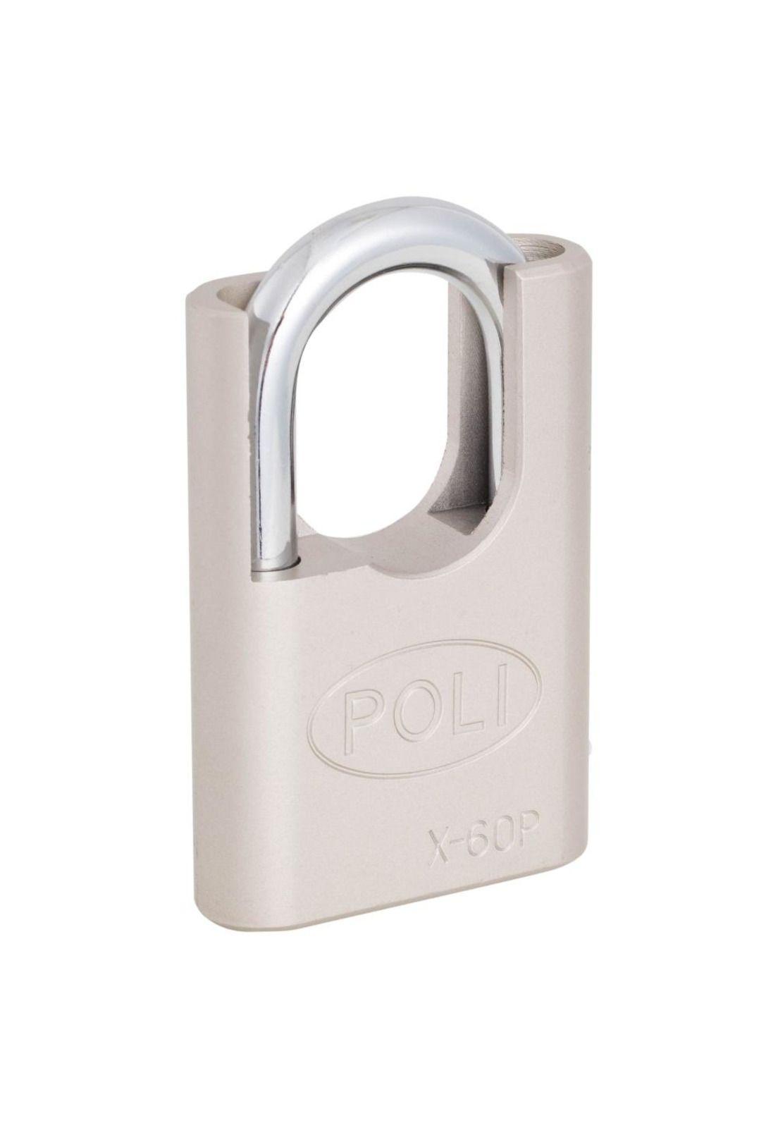 CANDADO POLI X 60P MM C/HOMBRO NIQUEL-3