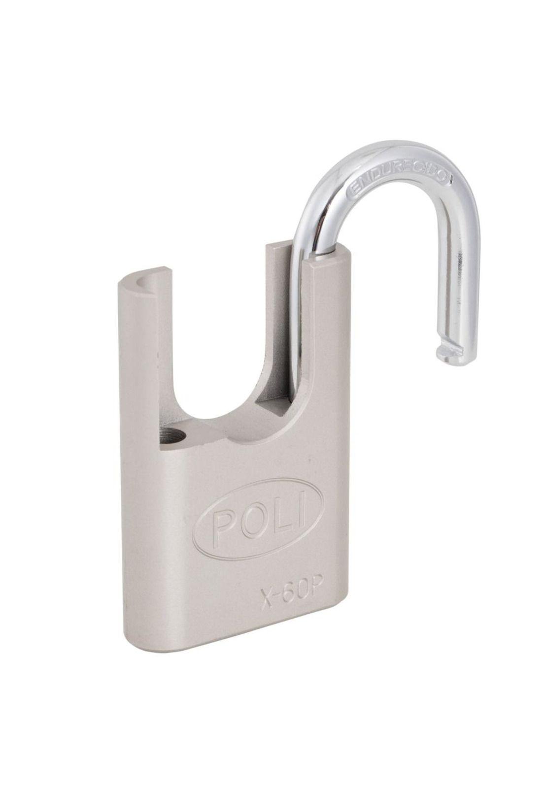 CANDADO POLI X 60P MM C/HOMBRO NIQUEL-4