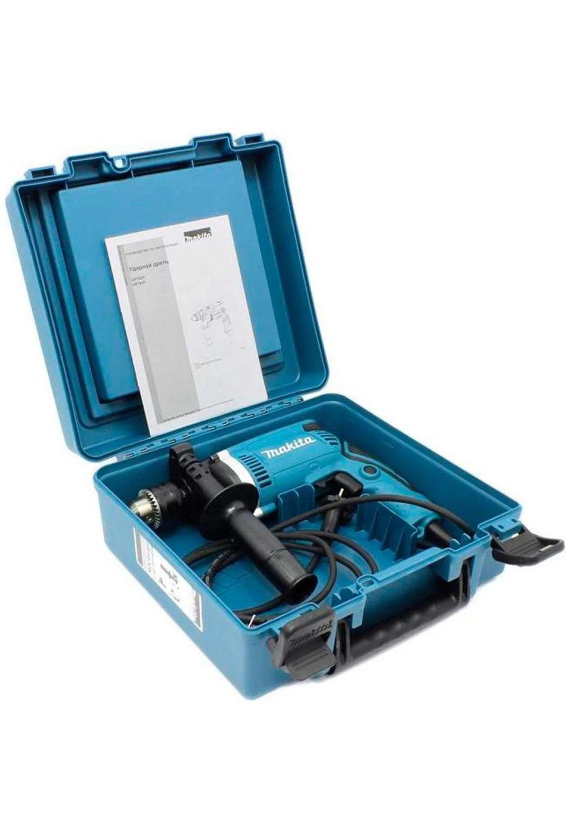 TALADRO PERCUTOR MAKITA HP1630K 13MM 710W CON MALETA-3