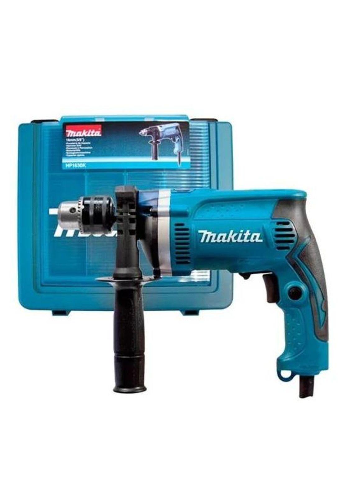 TALADRO PERCUTOR MAKITA HP1630K 13MM 710W CON MALETA-4