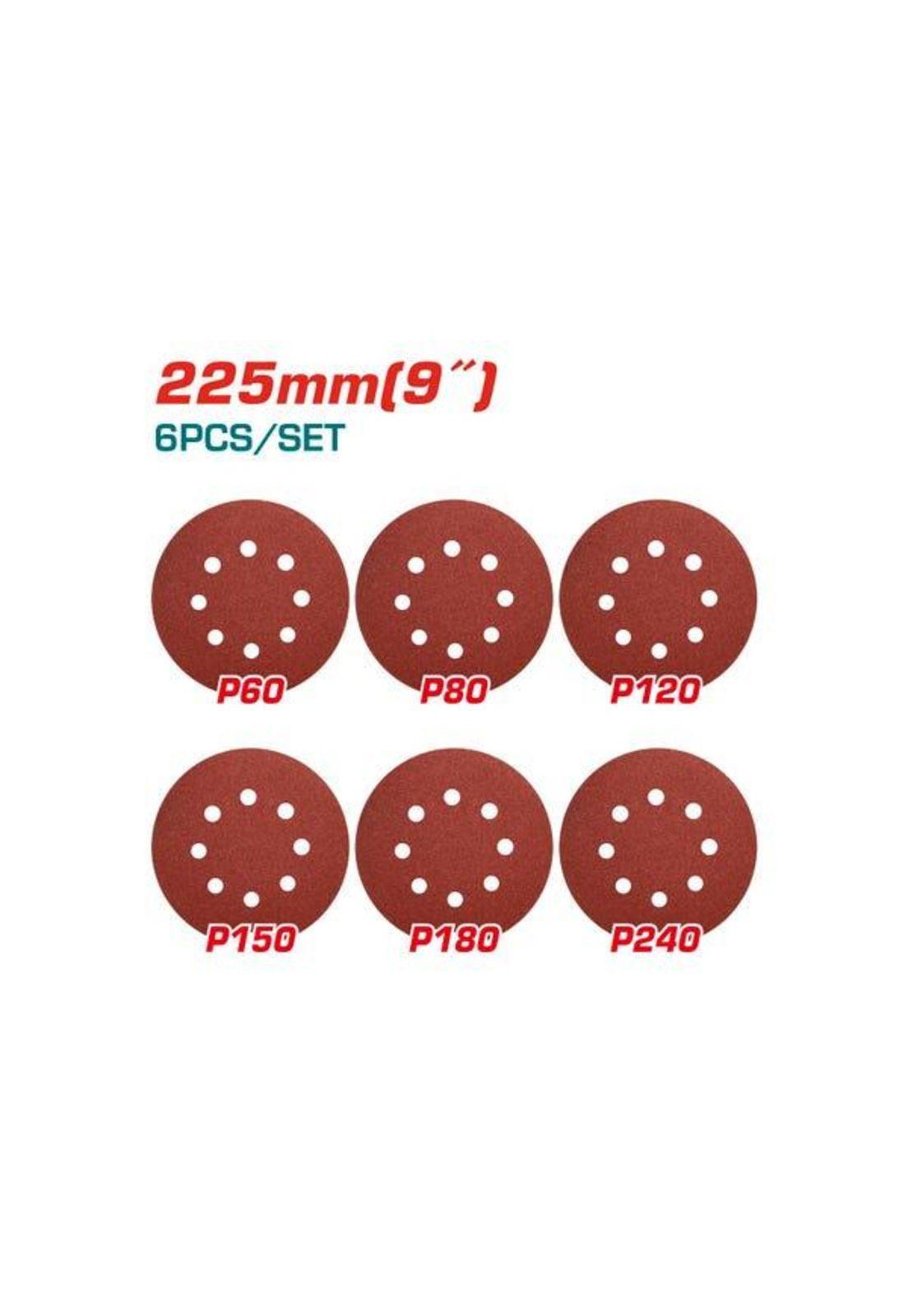Total Set 6 Disco Lijas 225mm Total Tac732251-1