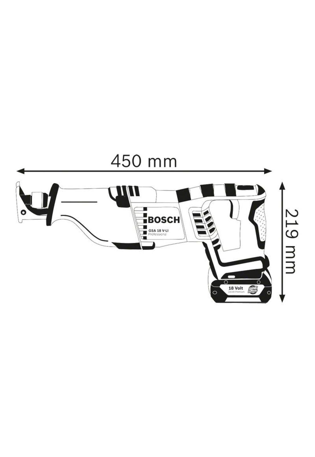 SIERRA SABLE BOSCH GSA 18V-LI-4