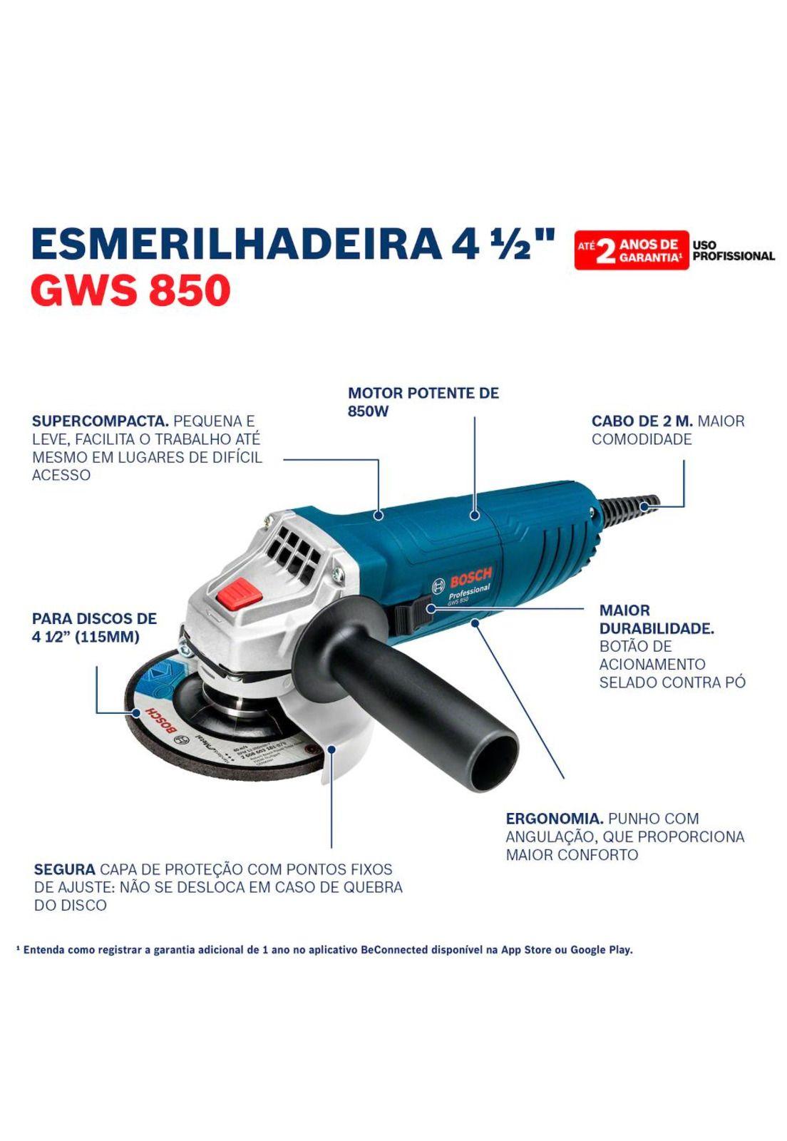 PACK BOSCH ROTOM GBH 224D+ESM 4 1/2 GWS 850 06112A-4