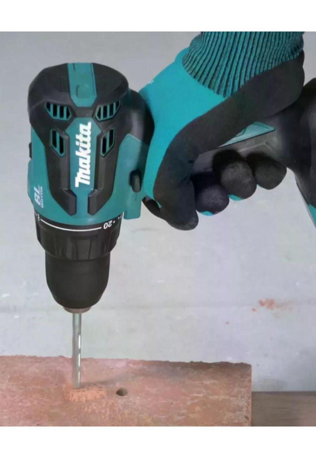 TALADRO PERCUTOR ATORNILLADOR MAKITA DHP490RFX2 13MM BL 18V-2