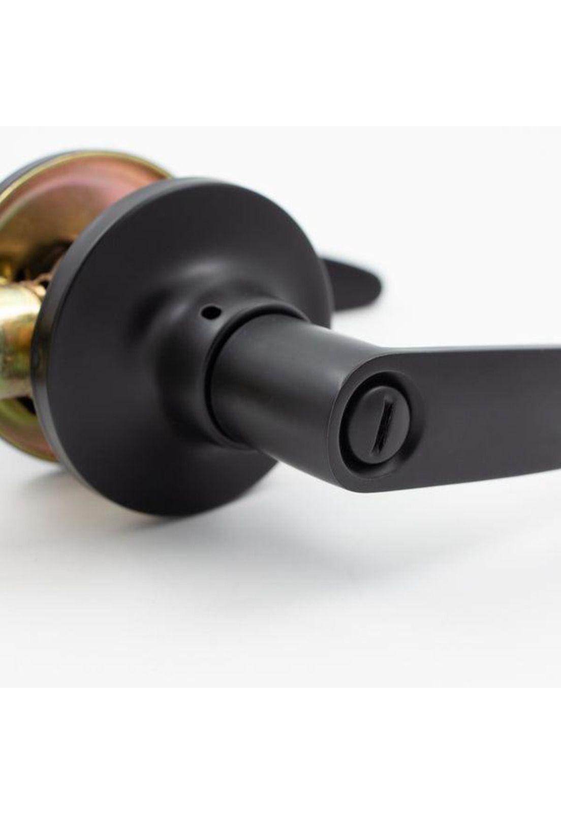 CERRADURA TUB.203 ODIS C/MANILLA BAÑO- NEGRO BT-2