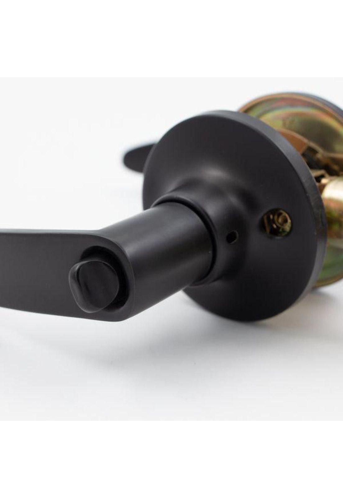 CERRADURA TUB.203 ODIS C/MANILLA BAÑO- NEGRO BT-3