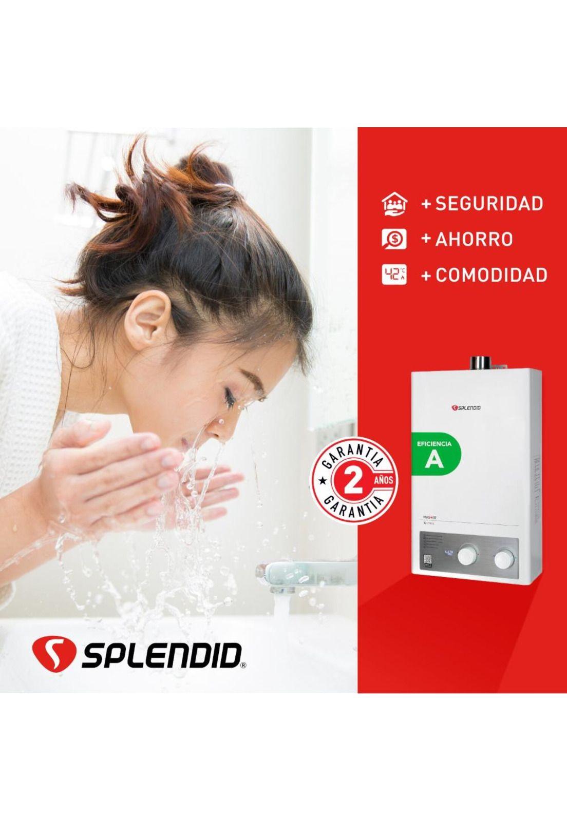 CALEFON SPLENDID 13LT GAS LICUADO MASTER TIRO FORZADO ION-5