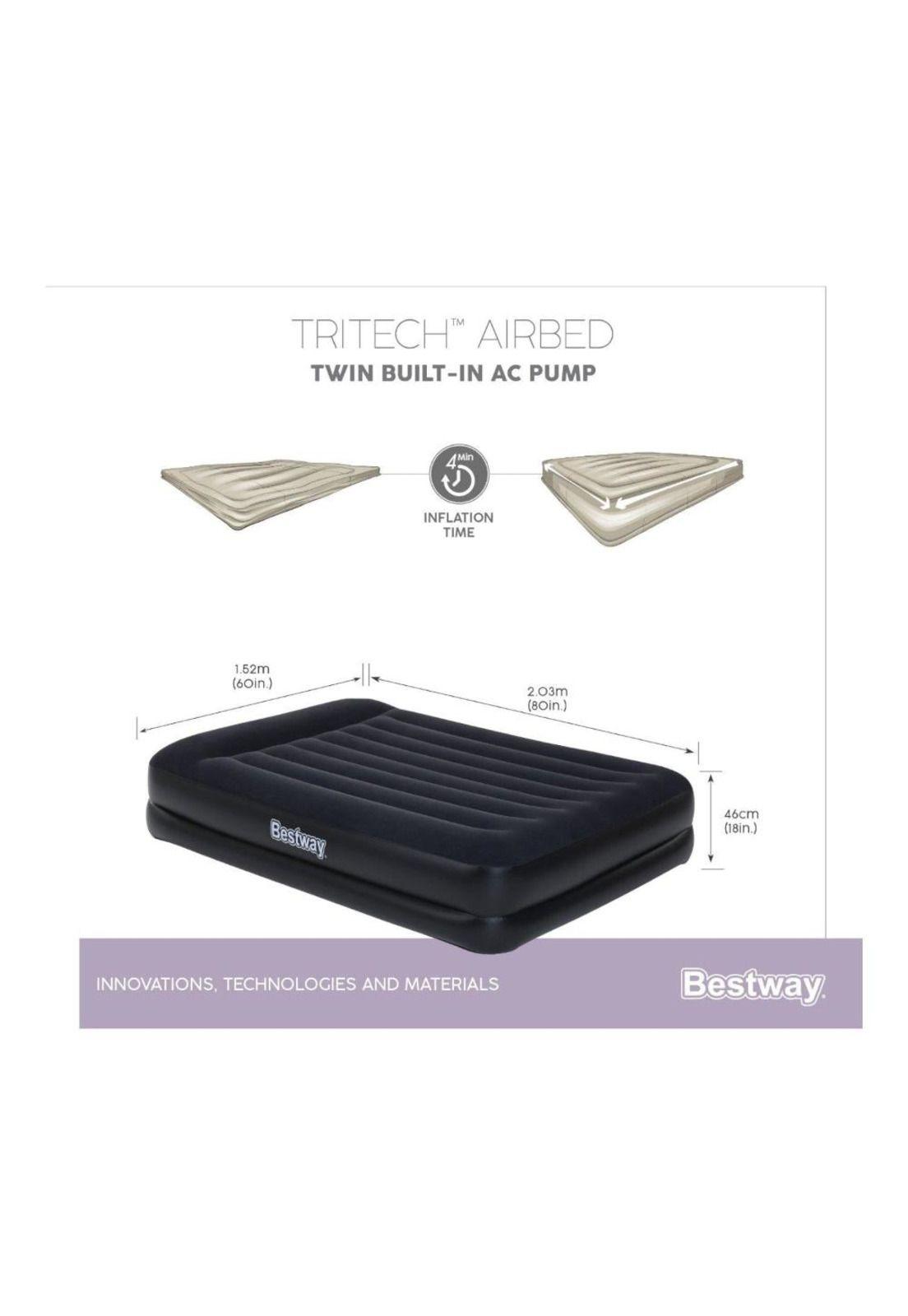 COLCHÓN INFLABLE BESTWAY ELÉCTRICO QUEEN 2.03MX1.52MX46CM-5