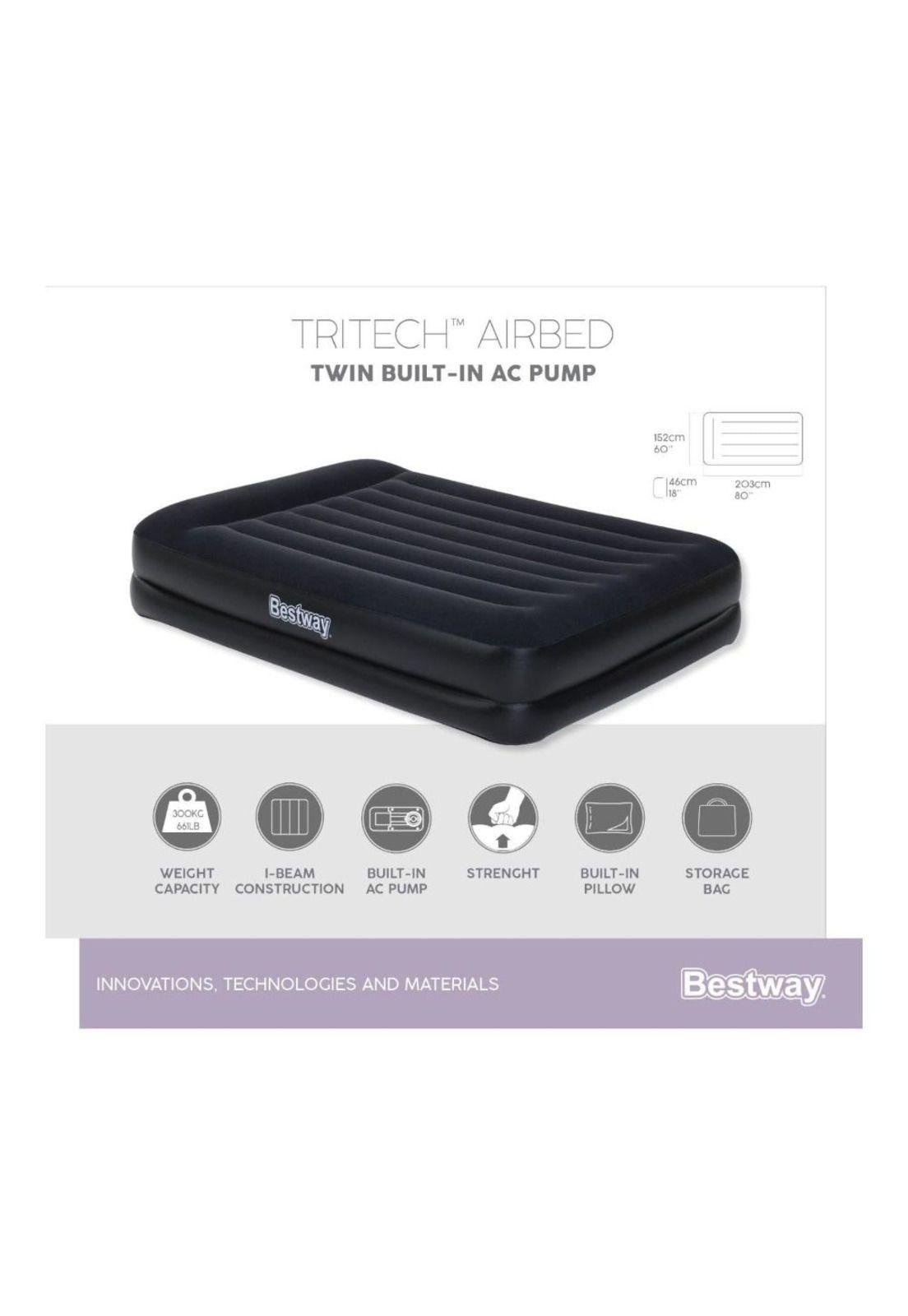 COLCHÓN INFLABLE BESTWAY ELÉCTRICO QUEEN 2.03MX1.52MX46CM-6