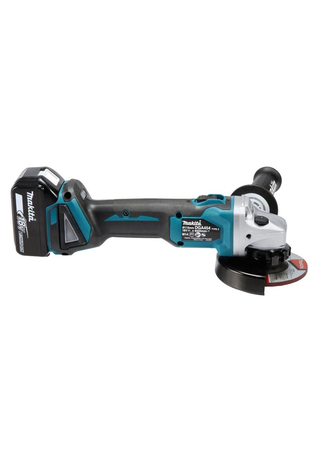 ESMERIL 4 1/2 MAKITA DGA454RF +1BAT 3AH+CARG 8500RPM-5