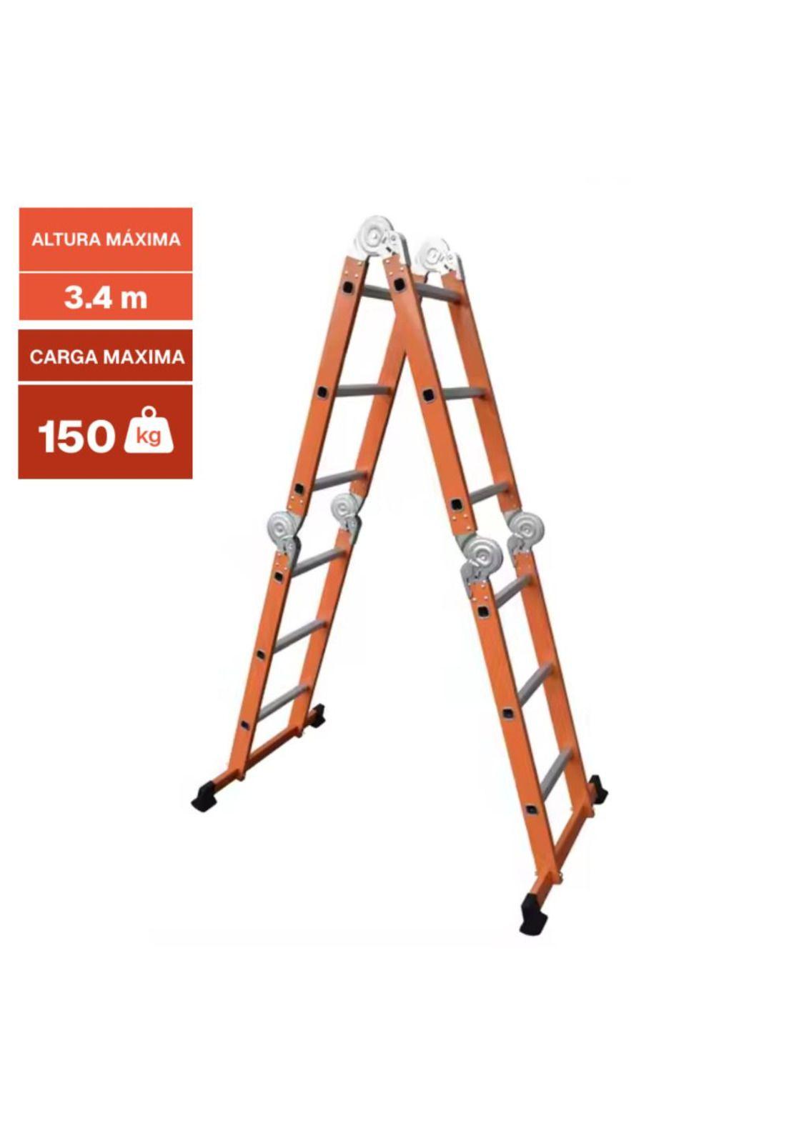ESCALERA MULTIP PLEG 4X3 12 PELDAÑOS 3.4MTS-2