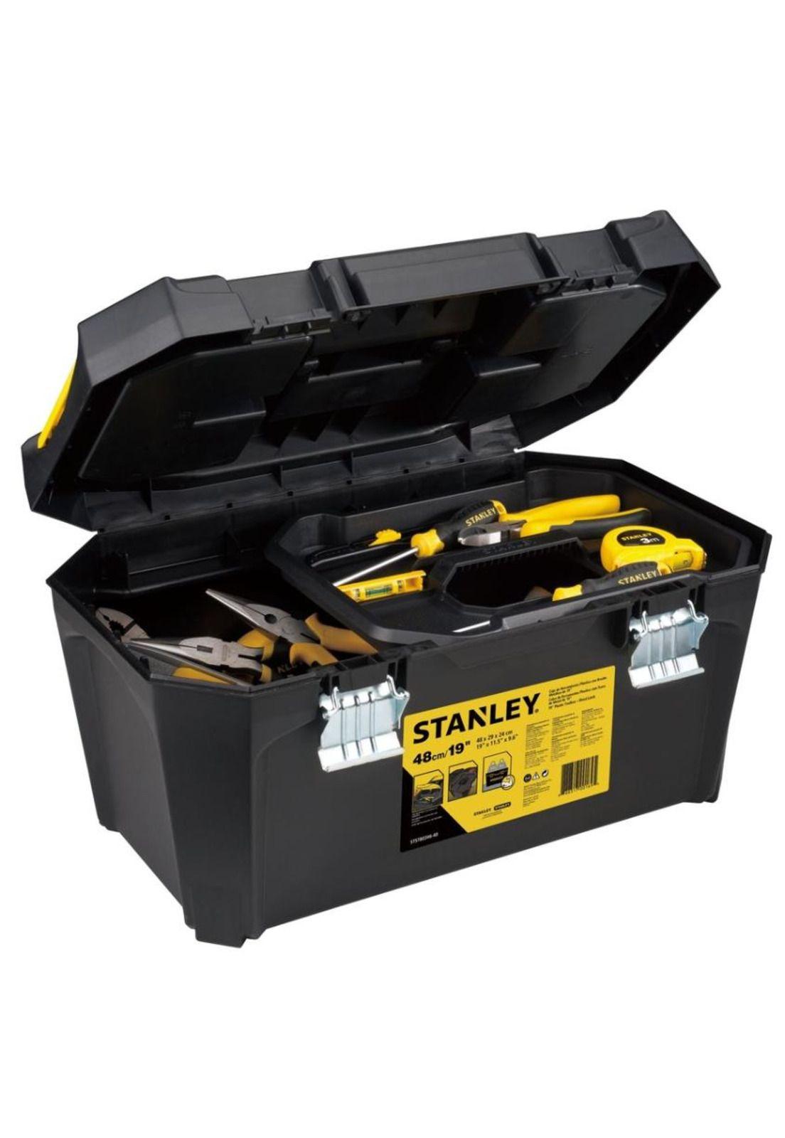 CAJA HERRAMIENTA STANLEY CON BANDEJA SIERRE METALICO-0
