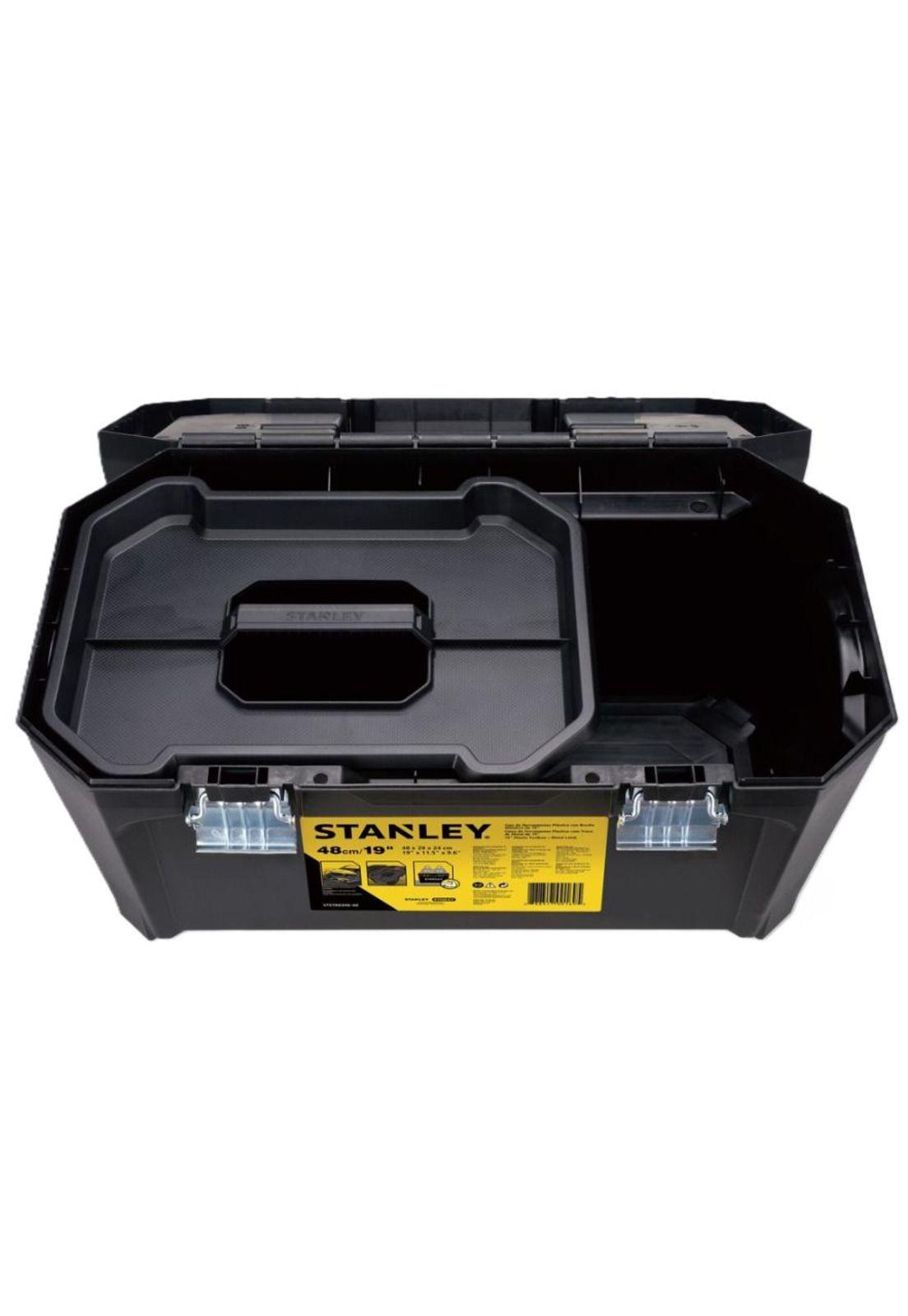CAJA HERRAMIENTA STANLEY CON BANDEJA SIERRE METALICO-1