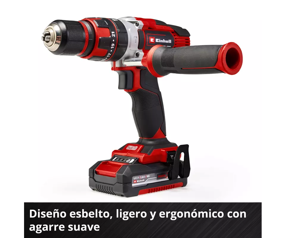 TALADRO PERCUTOR TE-CD 18/48 EINHELL+ 2BAT 2.0 AH + Carg.-2