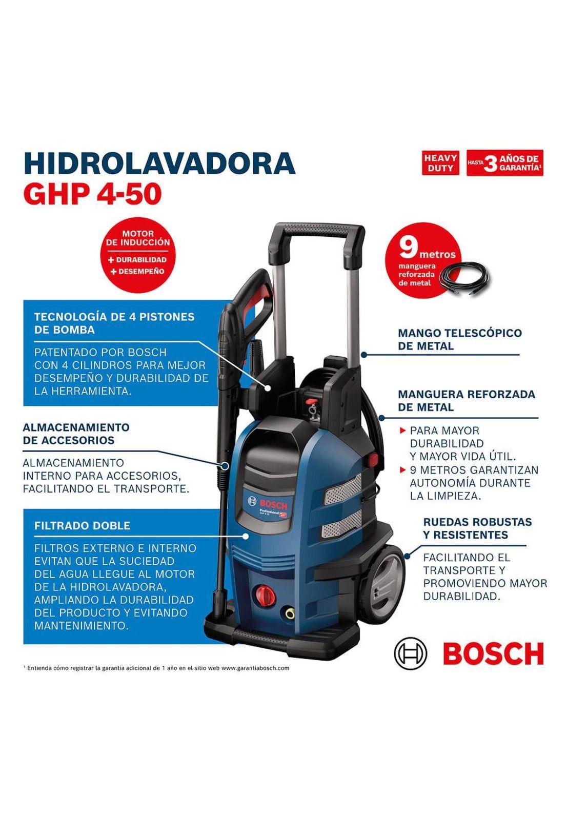 HIDROLAVADORA BOSCH GHP 4-50 - 2200W 173 BAR-2