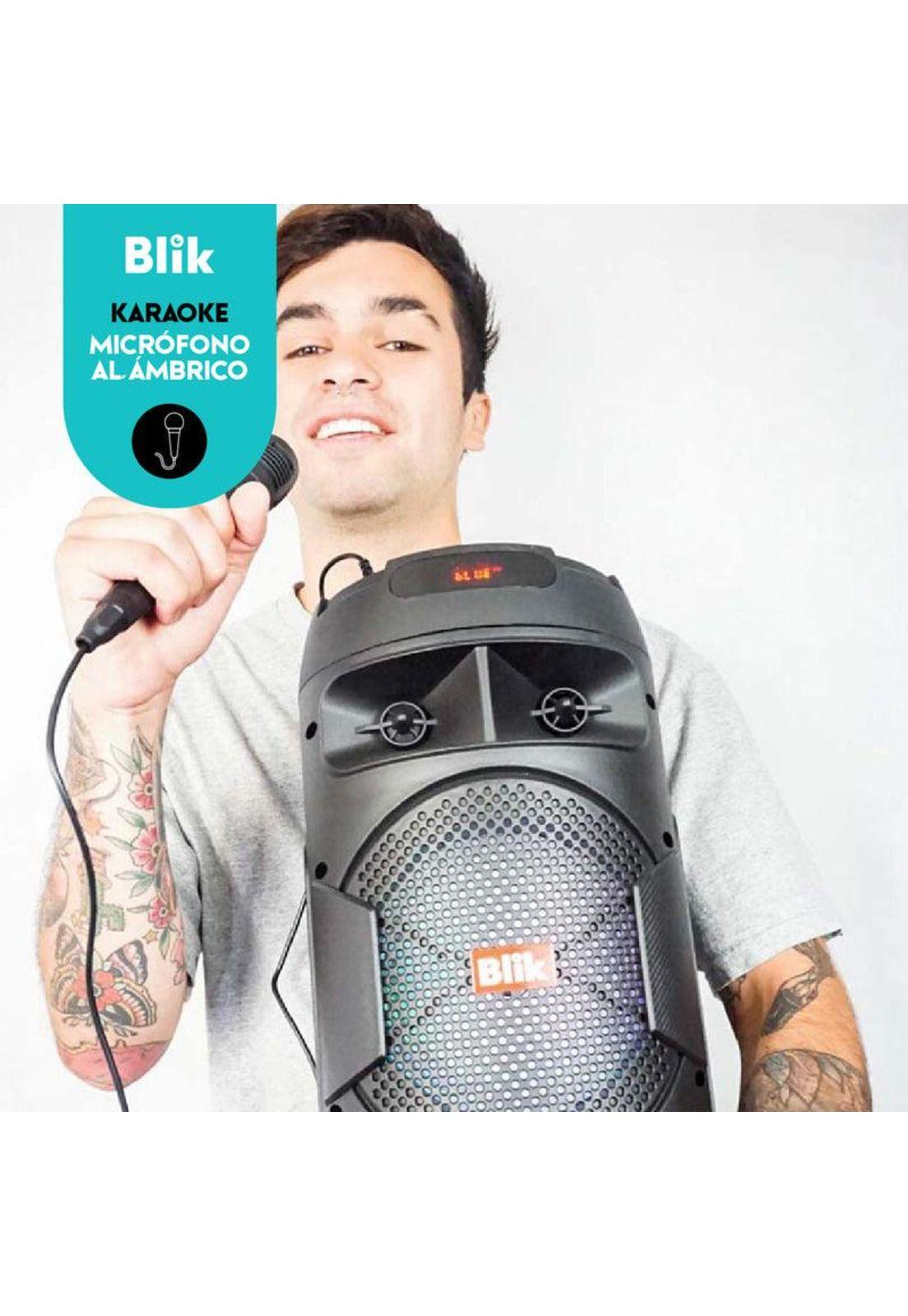 PARLANTE BT KARAOKE BLIK SCREAMER 3 C/MICROF-8