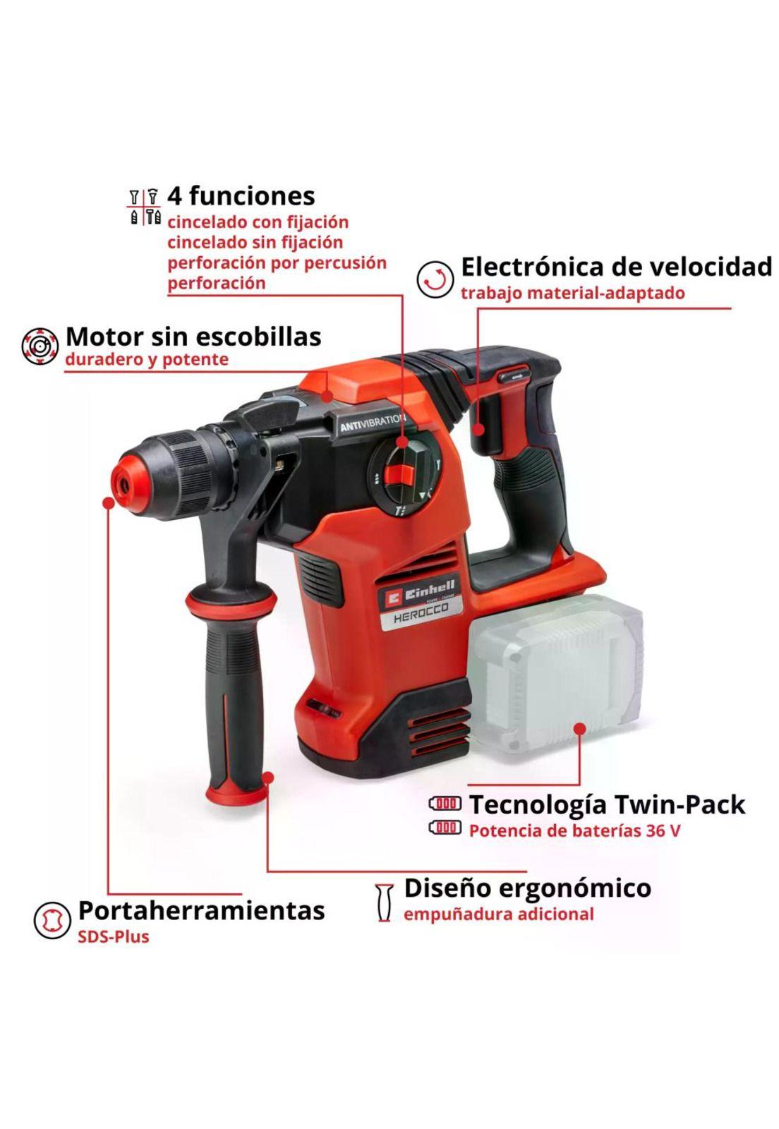 ROTOMARTILLO INALAMBRICO EINHELL HEROCCO 36/28 18V 3.2J-1