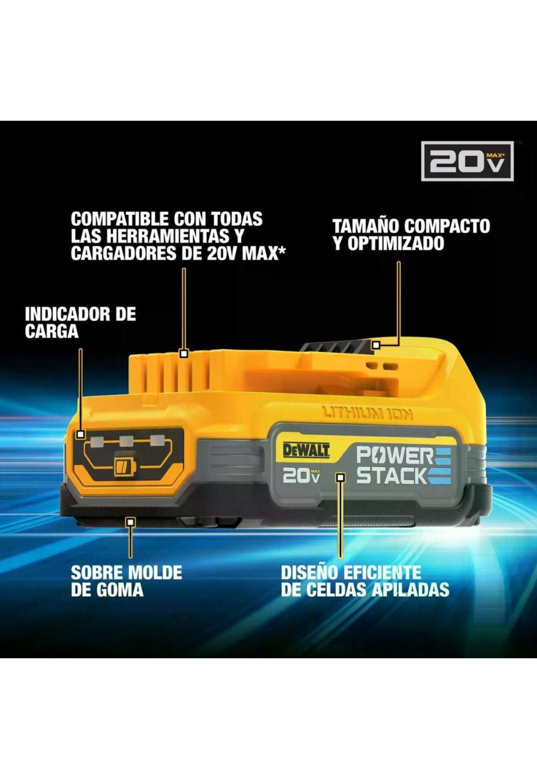 BATERIA 20V DEWALT POWERSTACK 1.7AH DCBP034-B3-3