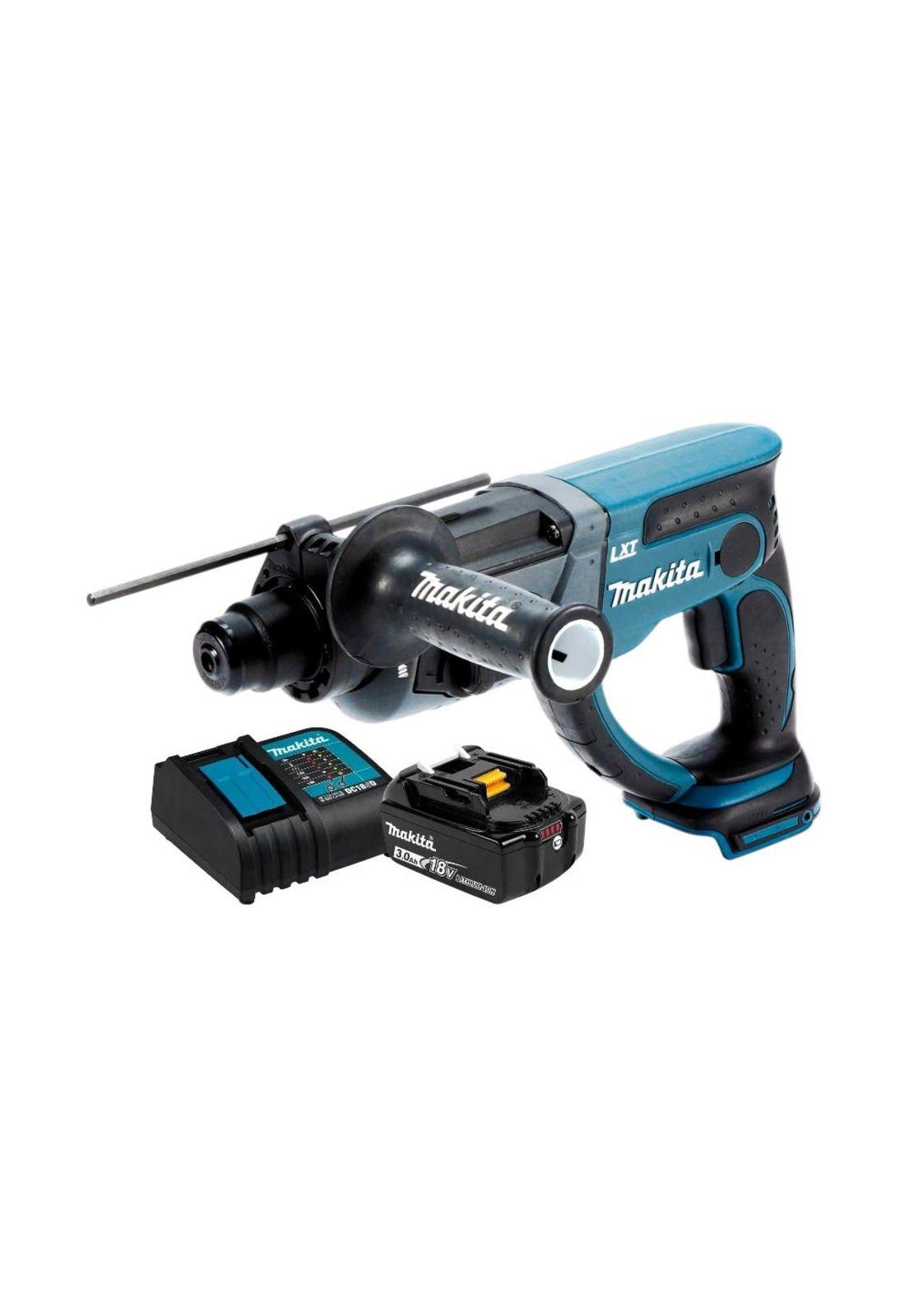Rotomartillo Makita DHR202Z-1 18V + Bat 3Ah Cargador SDSPlus-0
