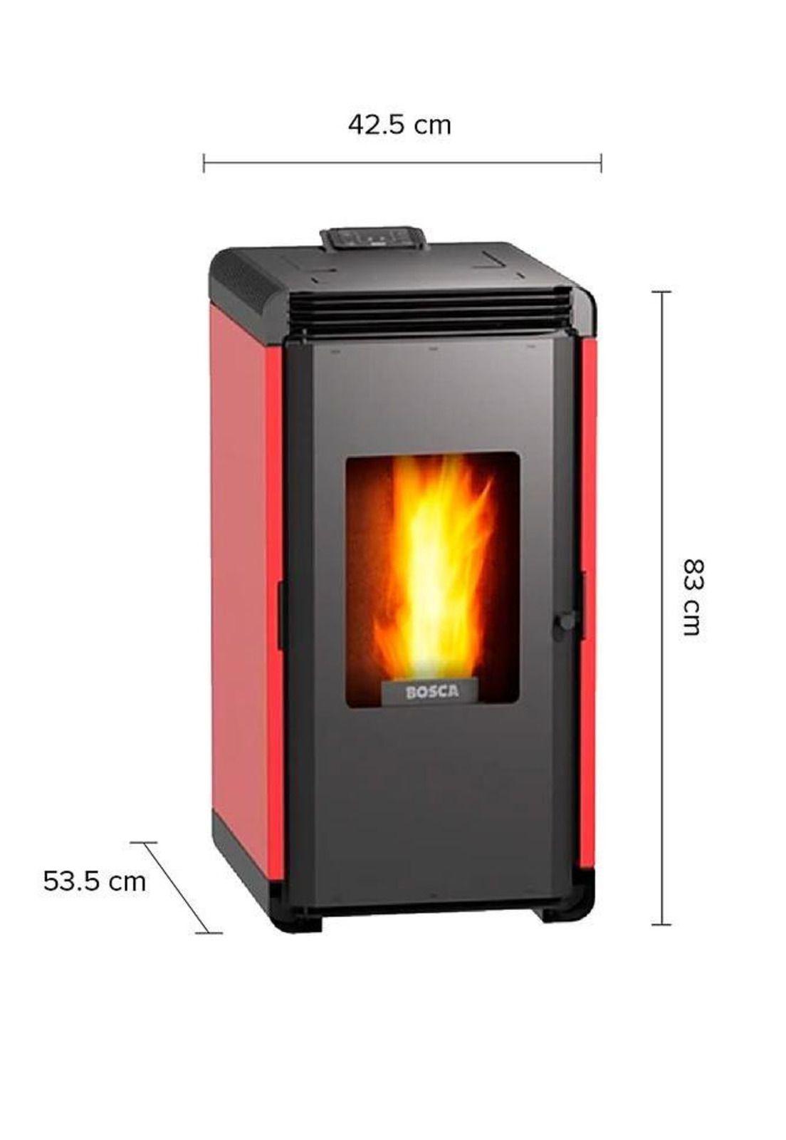 CALEFACTOR BOSCA A PELLET HERA ROJO-5