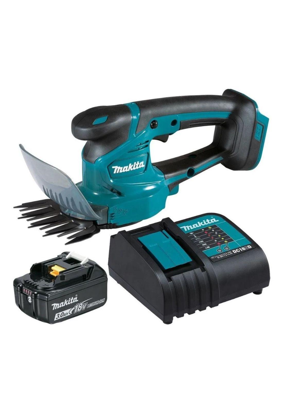 TIJERA PARA CESPED MAKITA 160MM INCLUYE CARGADOR RAPIDO DC18RC + 1 BATERIA 18V 3.0AH-0