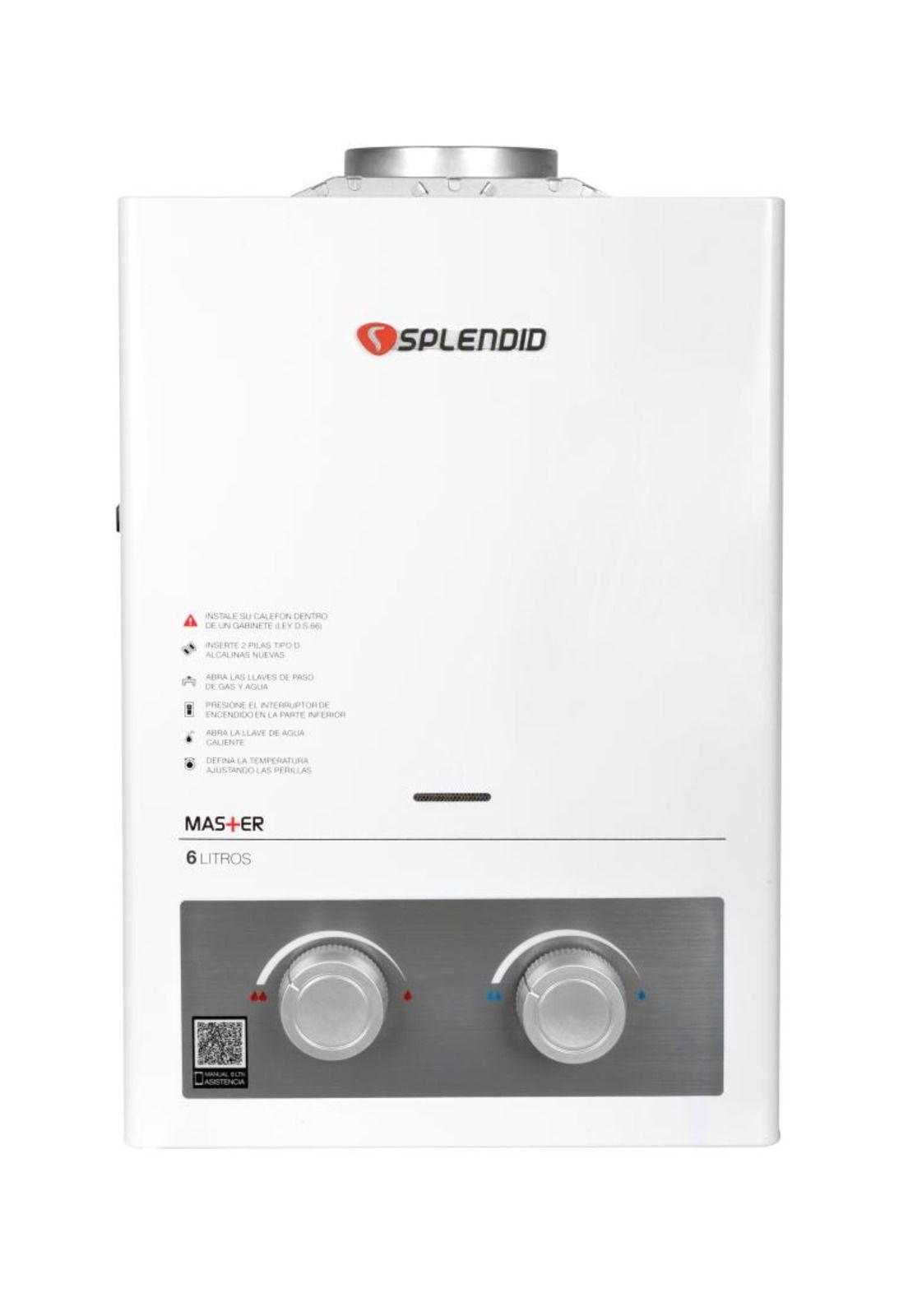 CALEFON SPLENDID GAS LICUADO 6L. IONIZADO-9