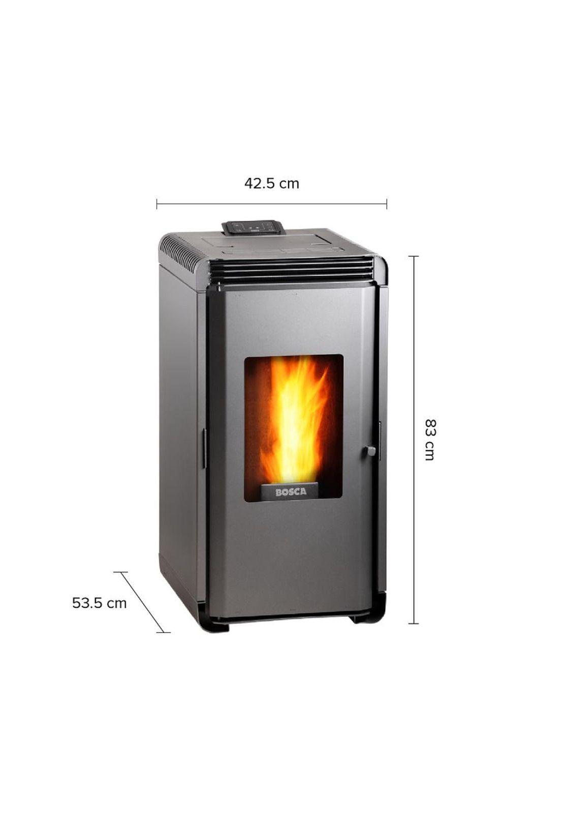 CALEFACTOR BOSCA A PELLET HERA CHARCOAL-3