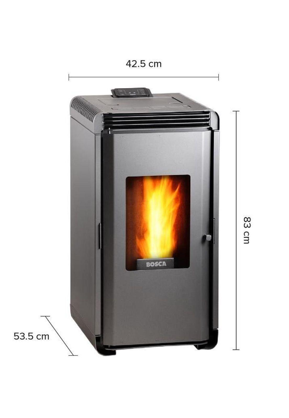 CALEFACTOR BOSCA A PELLET HERA CHARCOAL-3